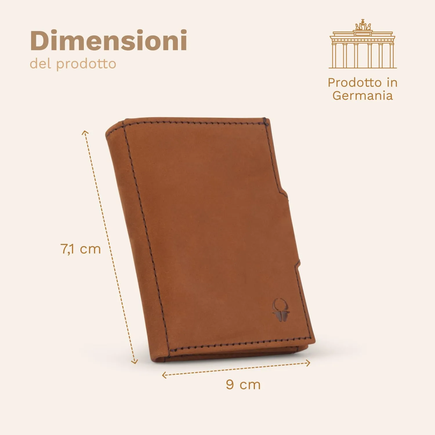 DONBOLSO NextGen Portafoglio Uomo in Pelle con Protezione RFID e Portamonete, Marrone - immagine 3