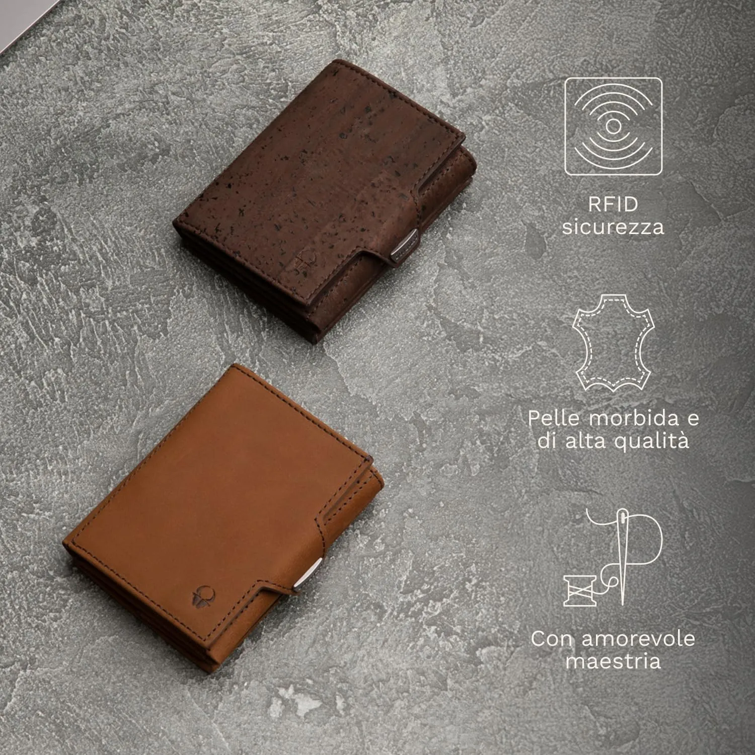 DONBOLSO NextGen Portafoglio Uomo in Pelle con Protezione RFID e Portamonete, Marrone - immagine 6