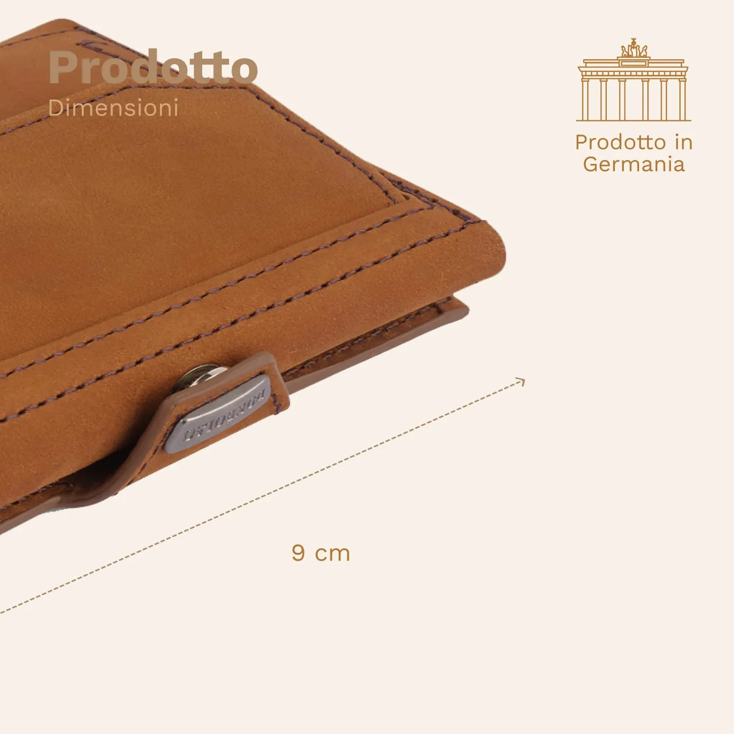 DONBOLSO NextGen Portafoglio Uomo in Pelle con Protezione RFID e Portamonete, Marrone - immagine 3