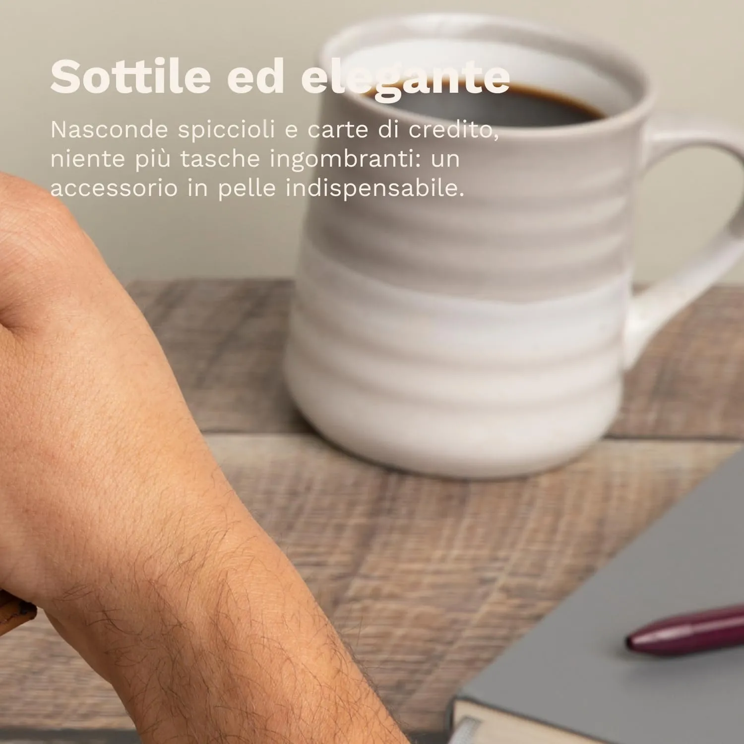 DONBOLSO NextGen Portafoglio Uomo in Pelle con Protezione RFID e Portamonete, Marrone - immagine 4