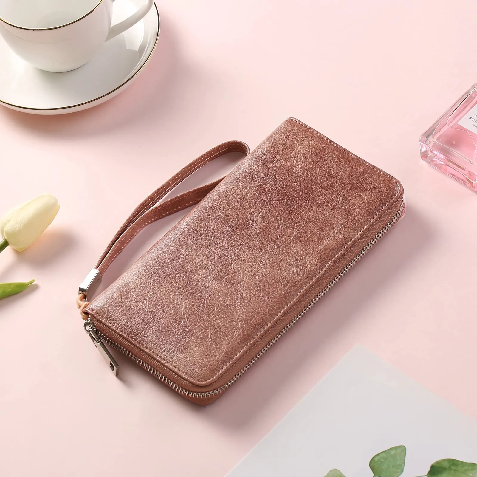 GAEKEAO Portafoglio Donna in Pelle con Bloccaggio RFID e Porta Carte di Credito - immagine 6