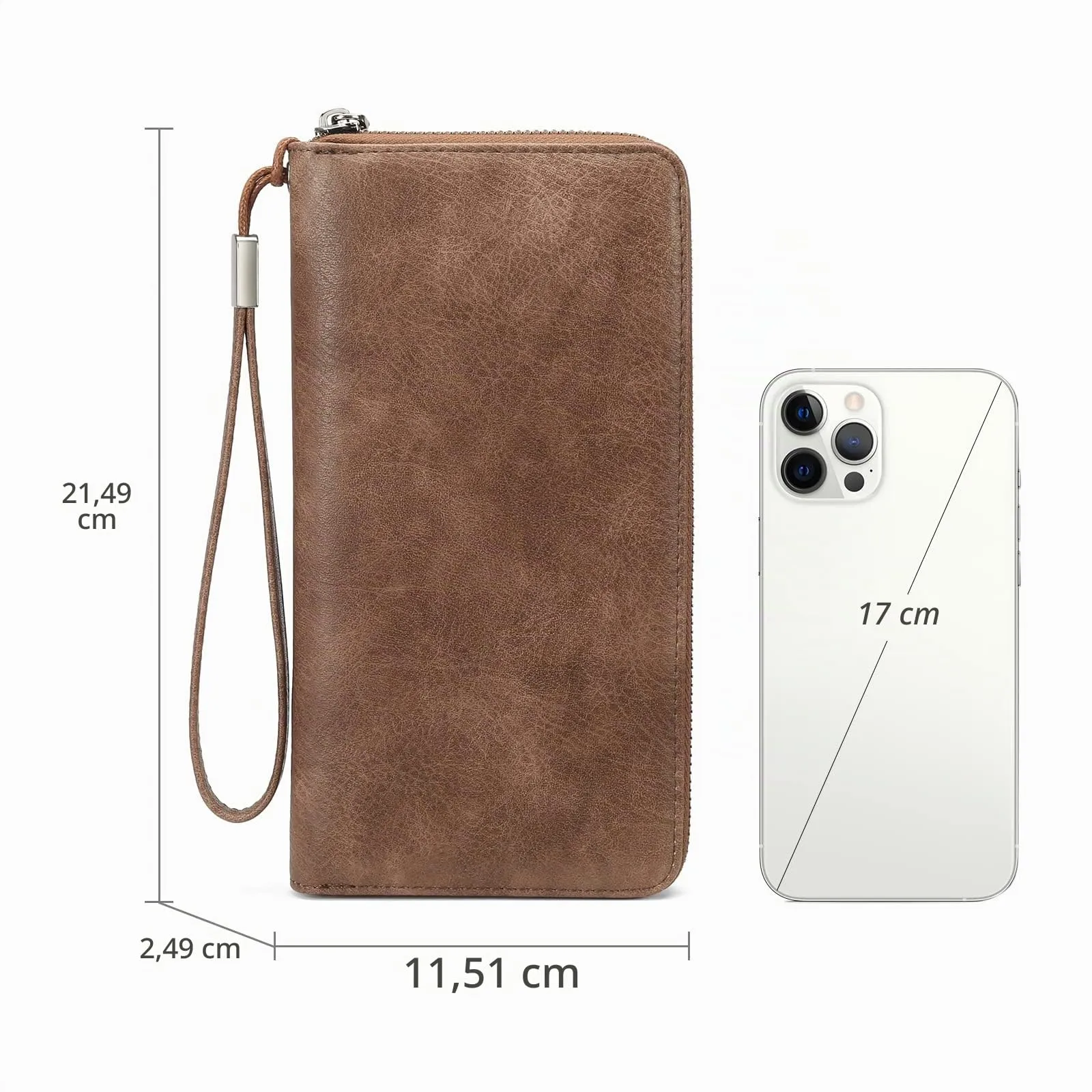 GAEKEAO Portafoglio Donna in Pelle con Bloccaggio RFID e Cinturino Rimovibile - immagine 5