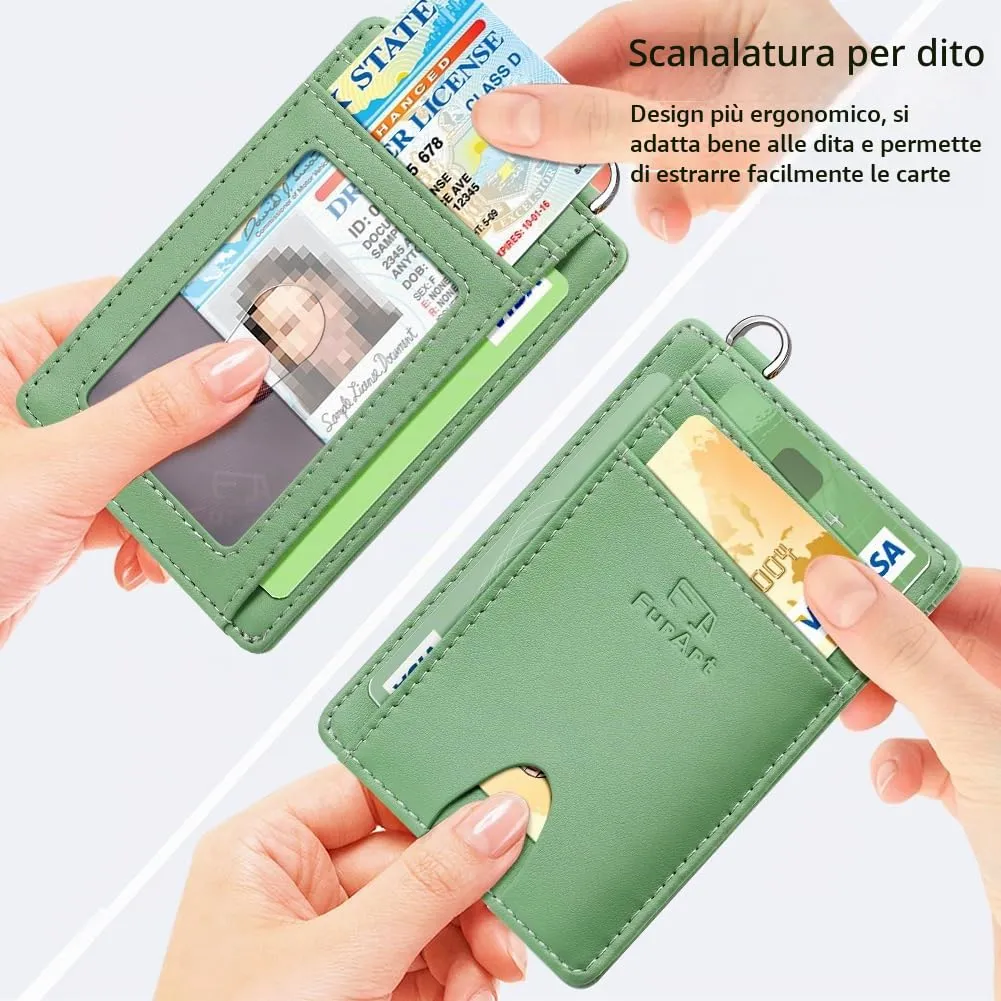 FurArt Porta Carte di Credito Slim con Protezione RFID per Uomo e Donna - immagine 3