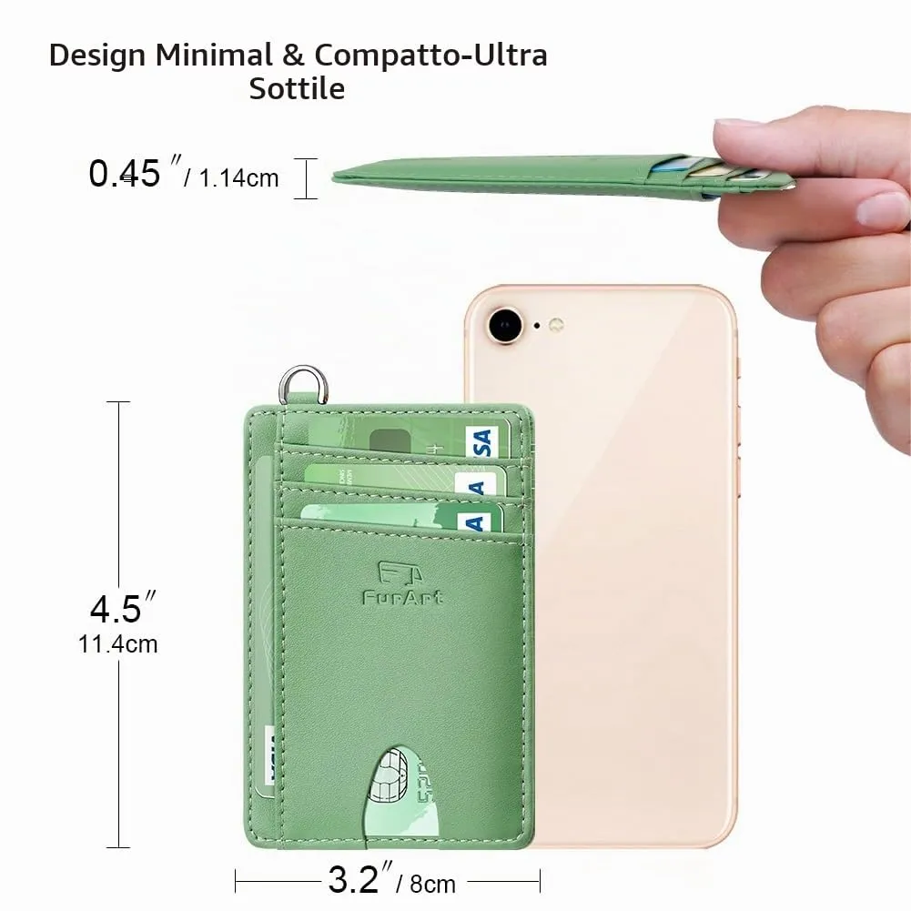 FurArt Porta Carte di Credito Slim con Protezione RFID per Uomo e Donna - immagine 7