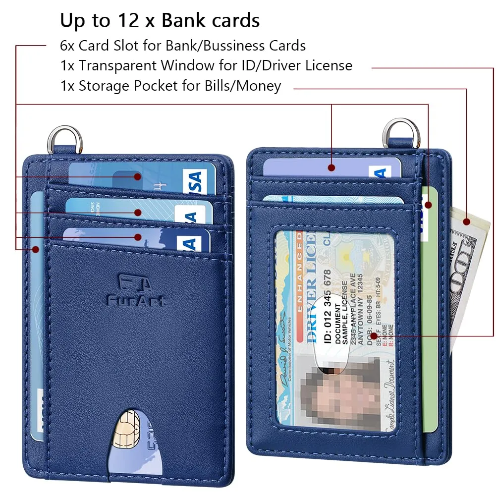 FurArt Porta Carte di Credito Slim con Protezione RFID per Uomo e Donna - immagine 6