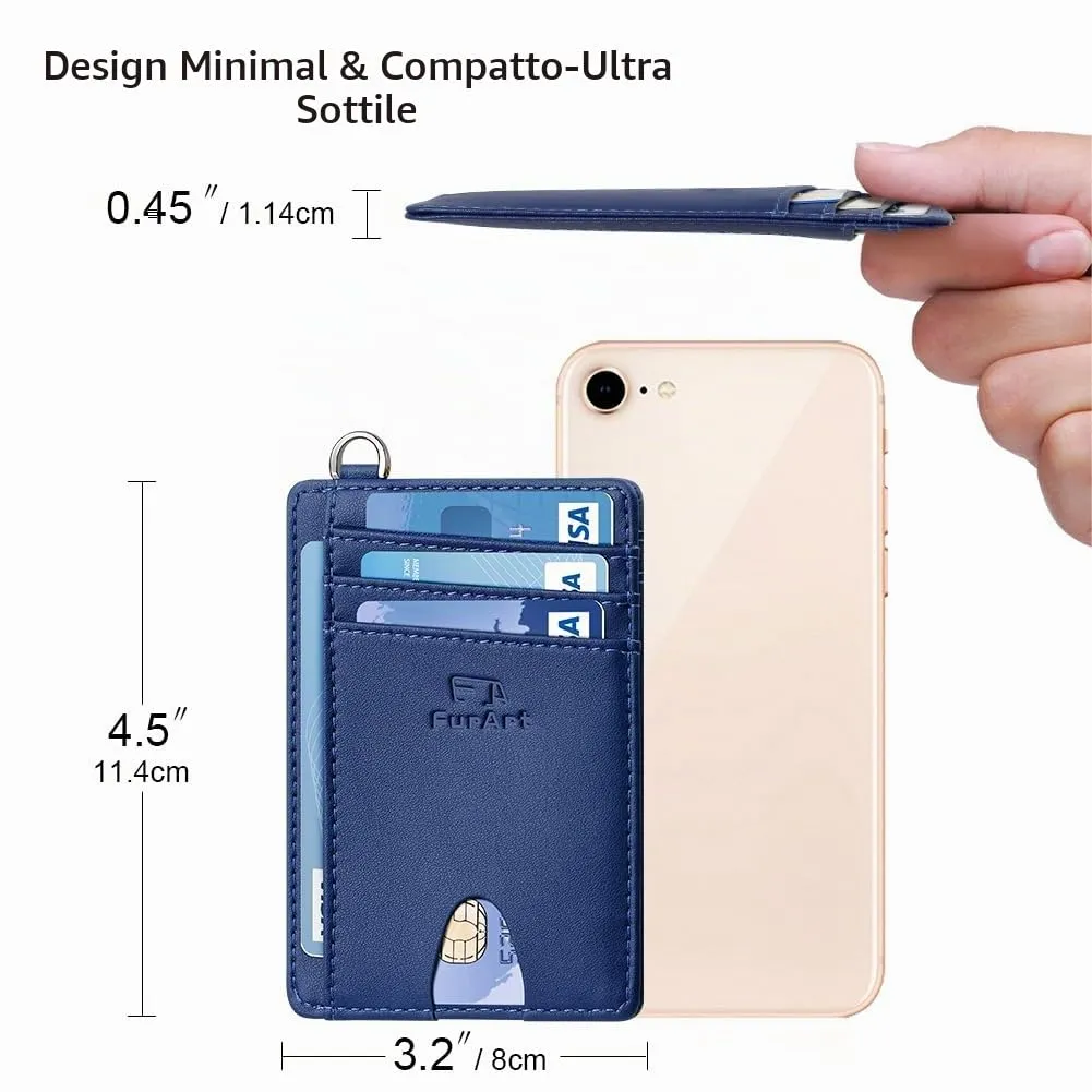 FurArt Porta Carte di Credito Slim con Protezione RFID per Uomo e Donna - immagine 7
