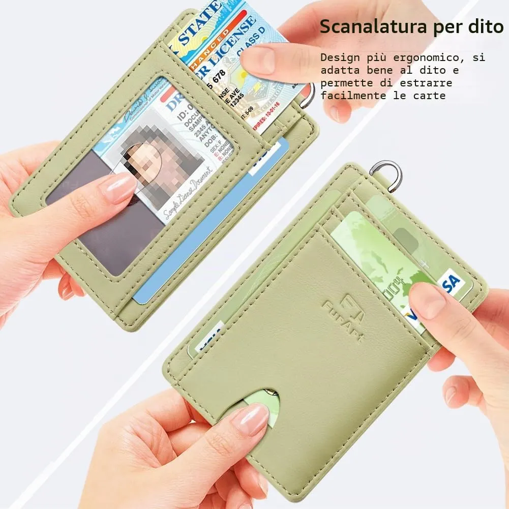 FurArt Porta Carte di Credito Slim con Protezione RFID per Uomo e Donna - immagine 3