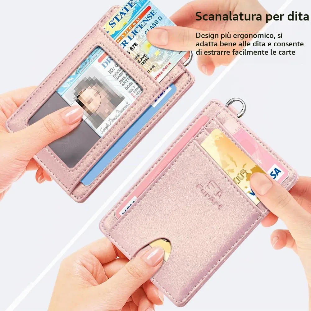 FurArt Porta Carte di Credito Slim con Protezione RFID per Uomo e Donna - immagine 3