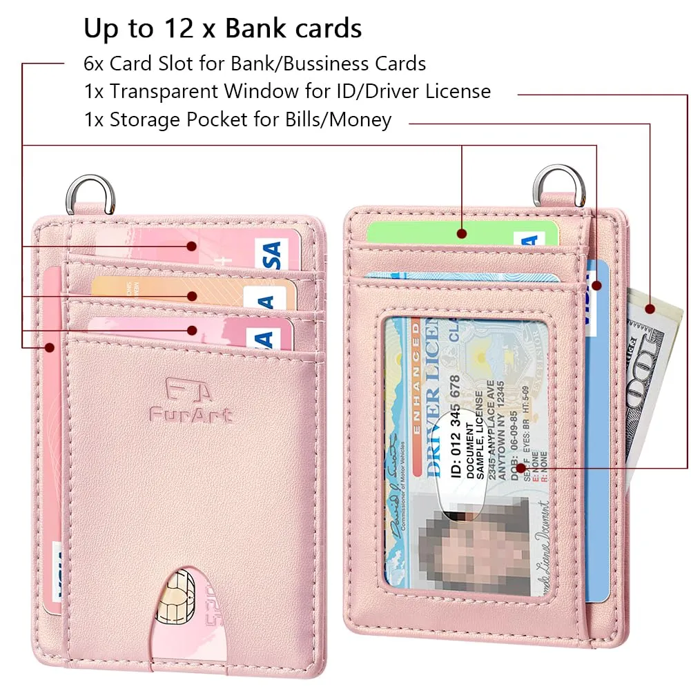 FurArt Porta Carte di Credito Slim con Protezione RFID per Uomo e Donna - immagine 6
