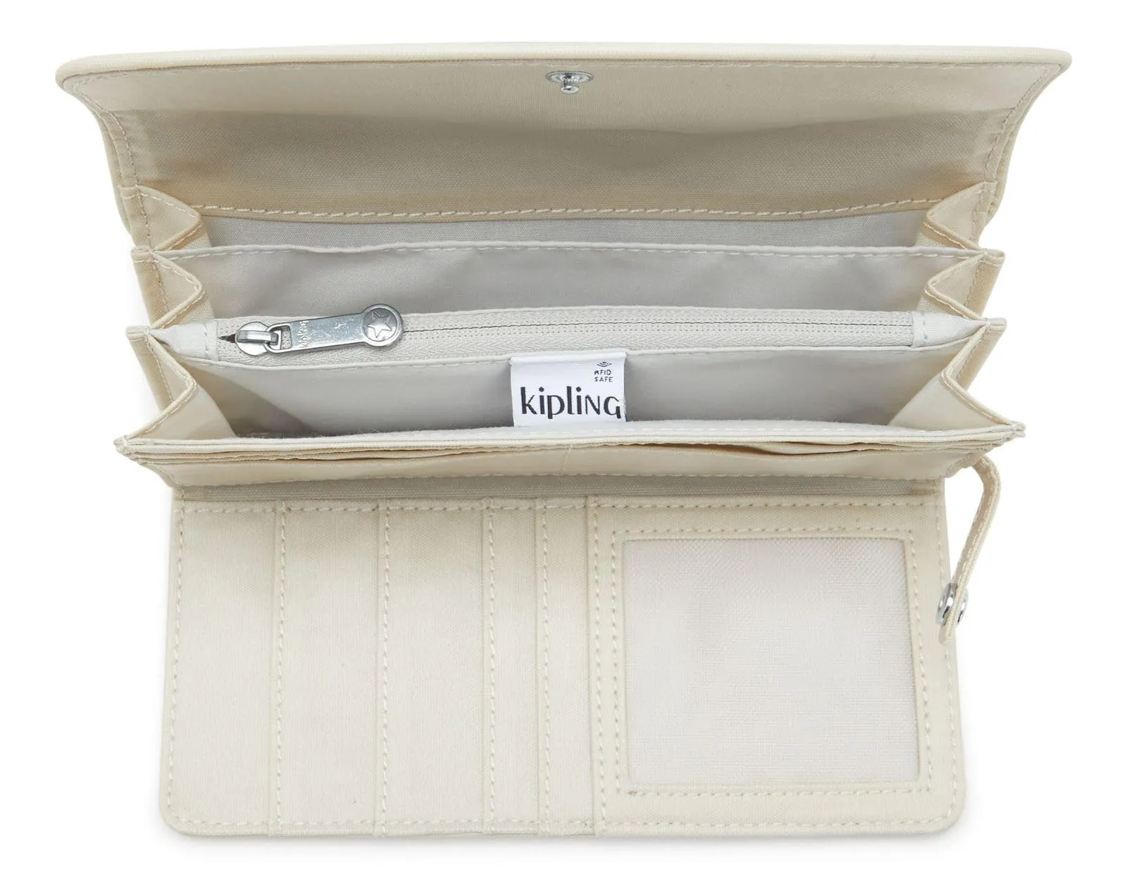 Kipling MONEY LAND Portafoglio grande, Beige Pearl (Bianco) - immagine 4