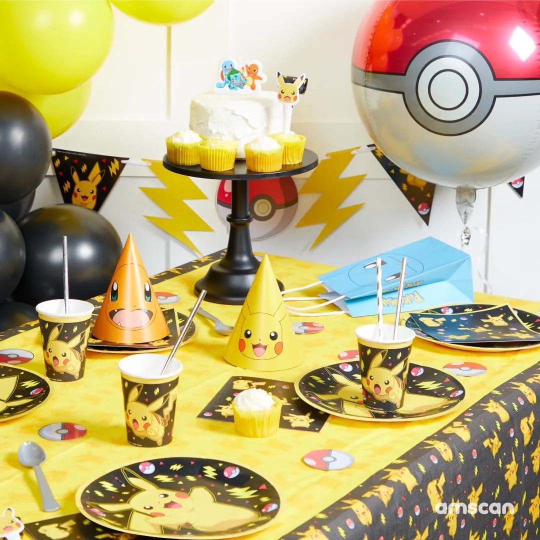 Amscan 9917124 - Decorazioni centrotavola per feste di compleanno per bambini Pokémon - 7 pezzi - immagine 3
