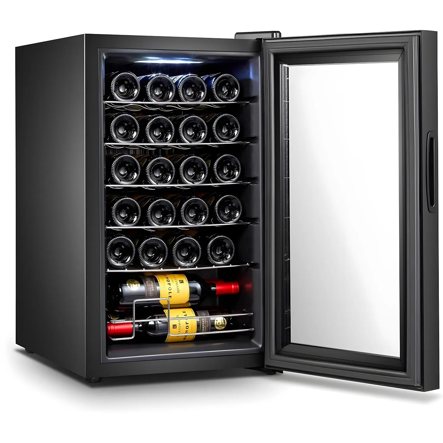 Wintem Cantinetta Vino 24 Bottiglie 70L a Compressore, Temperatura 5-18°C - immagine 4