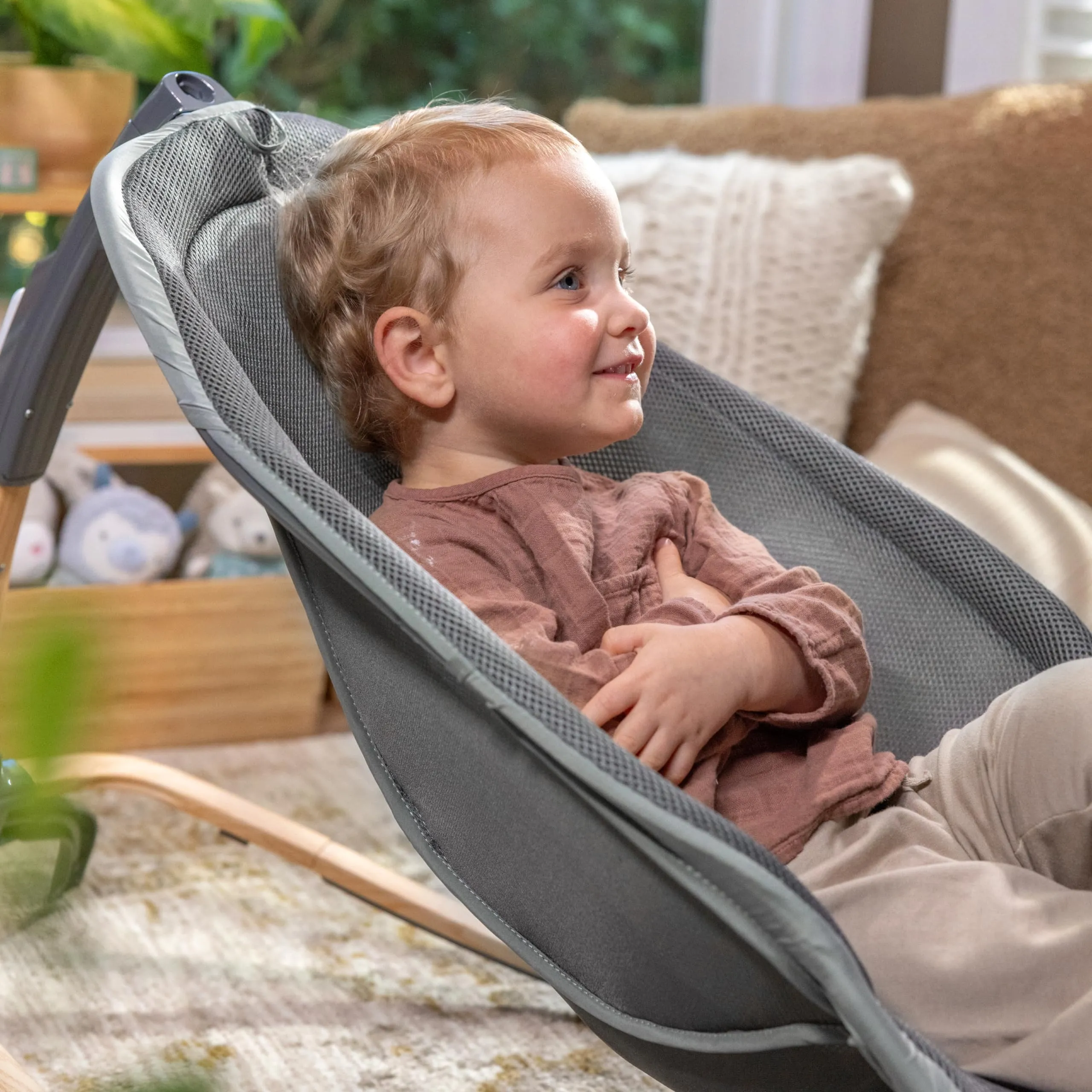 Ingenuity Dondolo 2 in 1 Every Season, 0-30 mesi, grigio - immagine 11