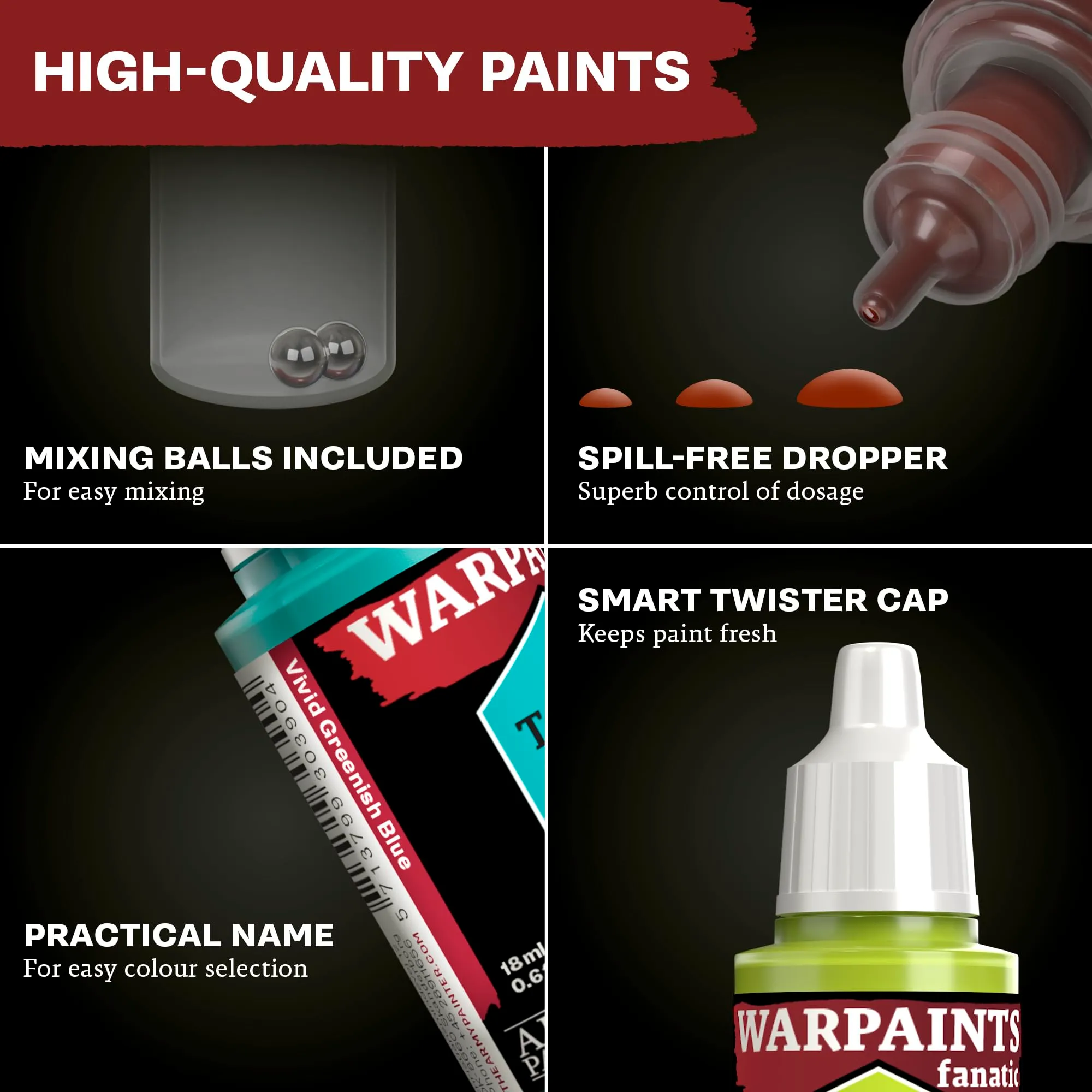 The Army Painter, Warpaints Fanatic Starter Set, 11 x 18 ml acrilici - immagine 5