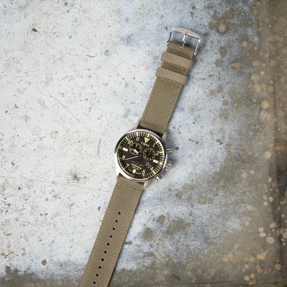 Archer Watch Straps - Cinturini in Nylon Premium a Sgancio Rapido (Kaki, 18mm) - immagine 2