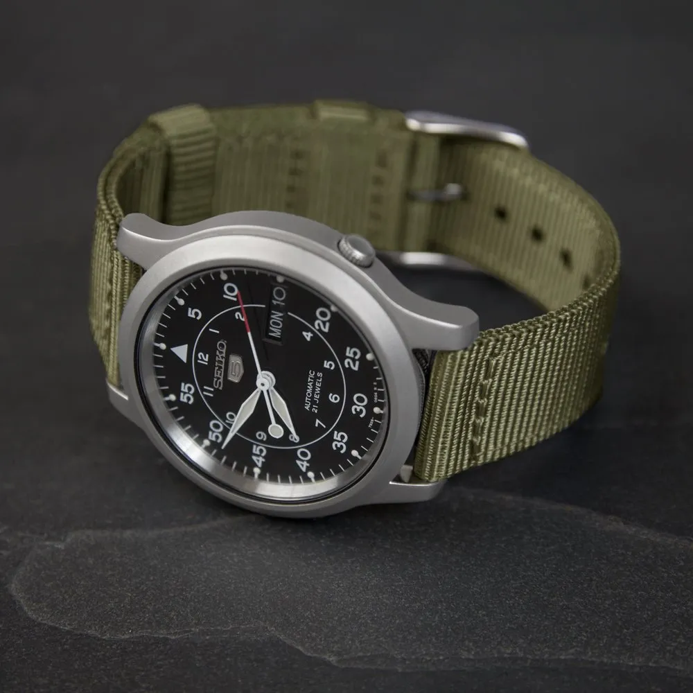 Archer Watch Straps - Cinturini in Nylon Premium a Sgancio Rapido (Verde Oliva, 20mm) - immagine 3