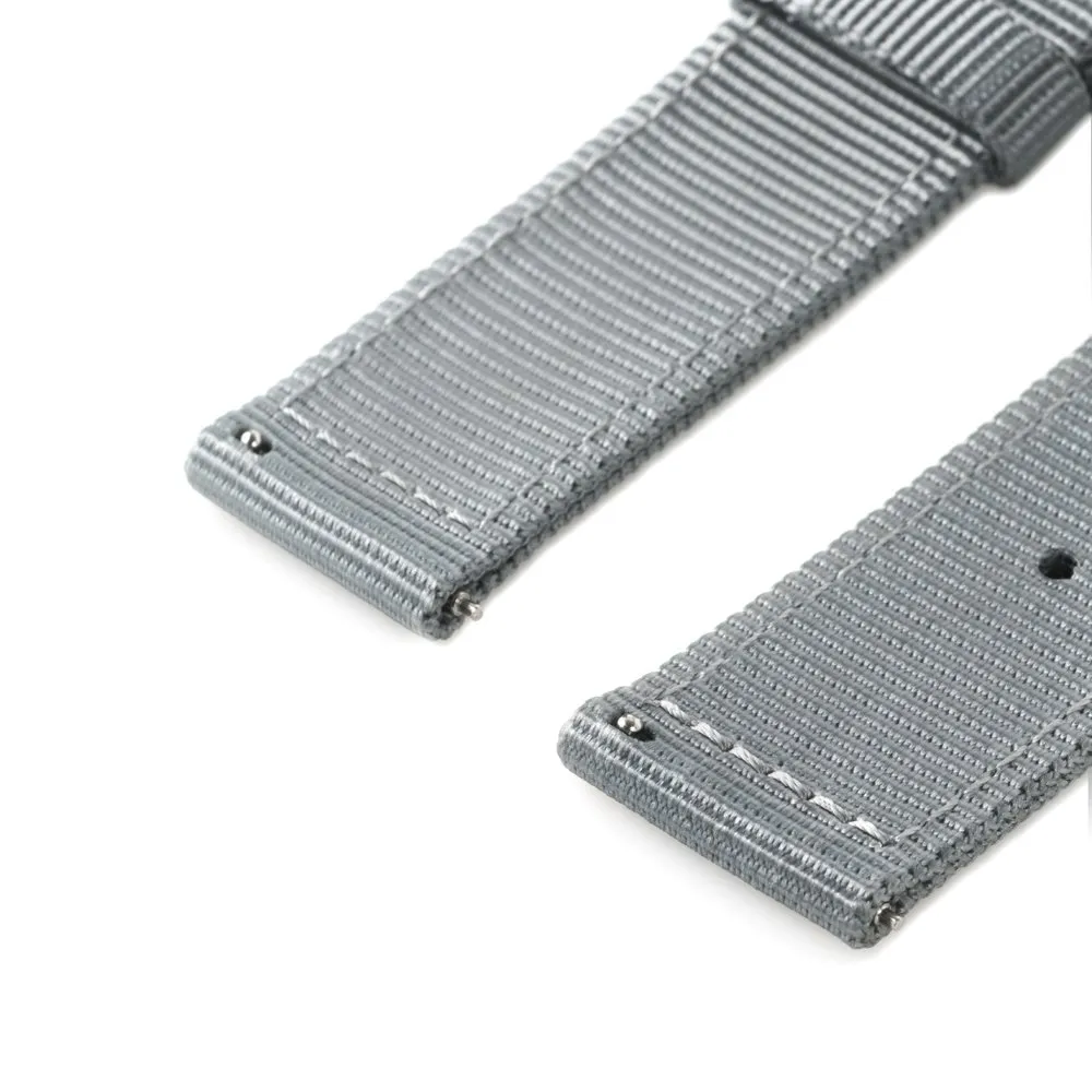 Archer Watch Straps - Cinturini in Nylon Premium a Sgancio Rapido (Grigio, 18mm) - immagine 6