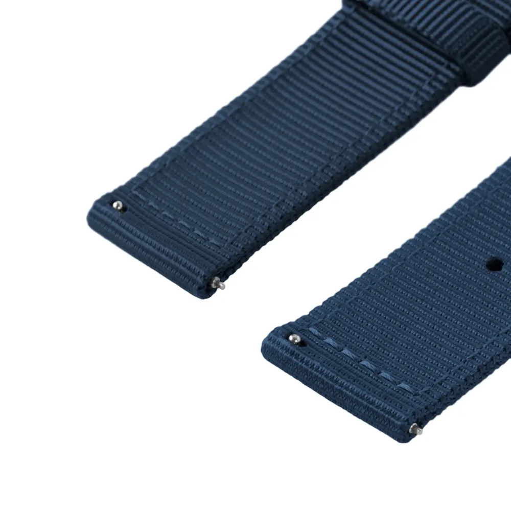 Archer Watch Straps - Cinturini in Nylon Premium a Sgancio Rapido (Blu Navy, 18mm) - immagine 4