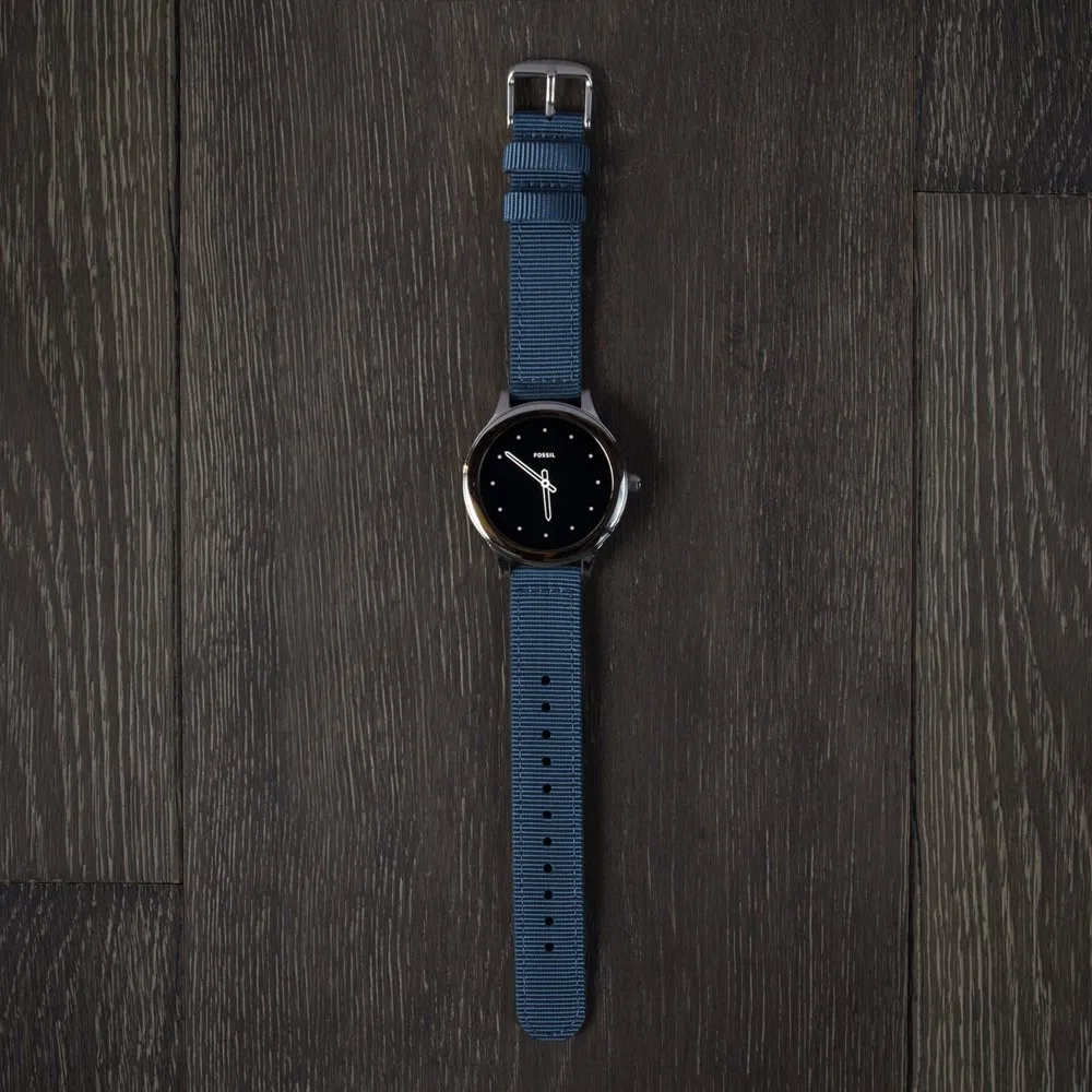 Archer Watch Straps - Cinturini in Nylon Premium a Sgancio Rapido (Blu Navy, 18mm) - immagine 6