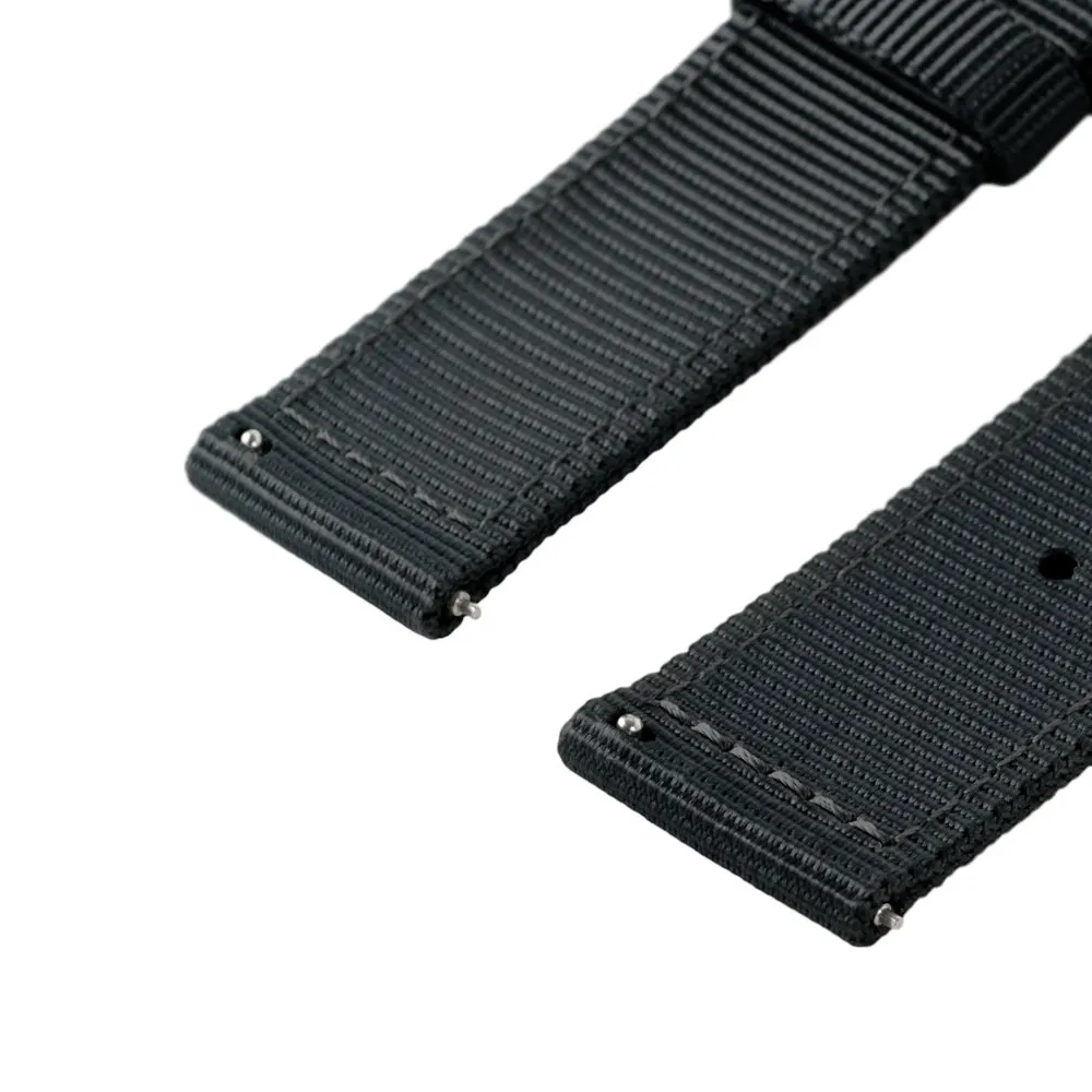 Archer Watch Straps - Cinturini in Nylon Premium a Sgancio Rapido (Nero, 18mm) - immagine 4