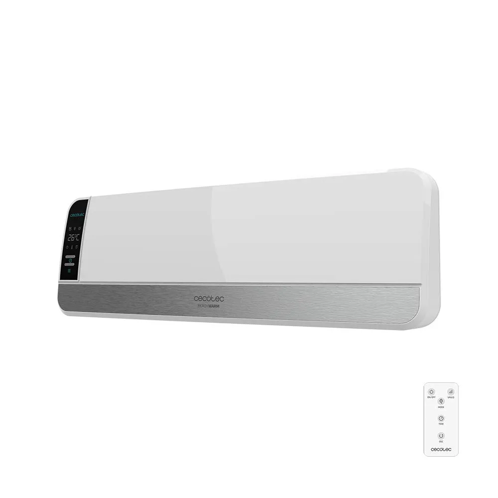 Cecotec ReadyWarm 5250 Swing Box Ceramic Stufa in Ceramica da Parete, 2000 W, Display Digitale, Oscillazione, Telecomando, Timer, 3 Modalità, Protezione Contro il surriscaldamento, IPX2 - immagine 1
