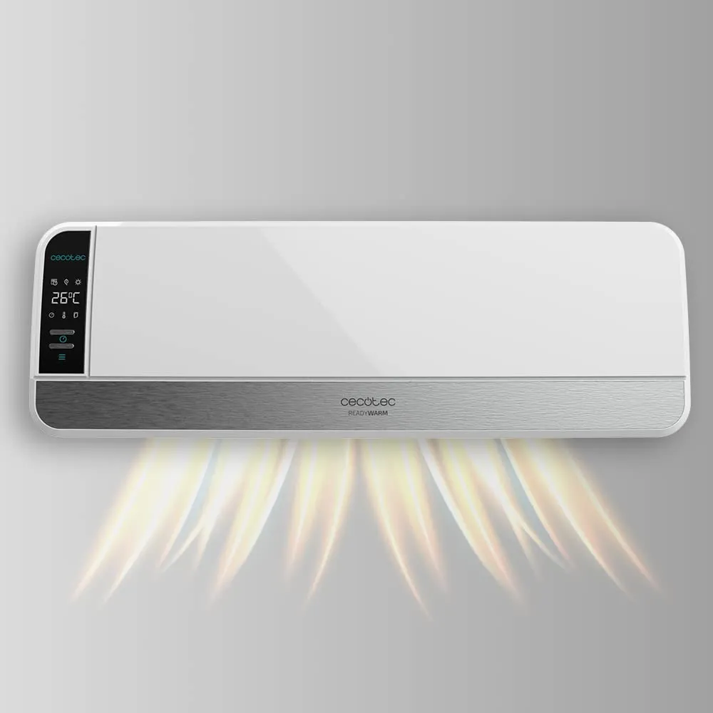 Cecotec ReadyWarm 5250 Swing Box Ceramic Stufa in Ceramica da Parete, 2000 W, Display Digitale, Oscillazione, Telecomando, Timer, 3 Modalità, Protezione Contro il surriscaldamento, IPX2 - immagine 2