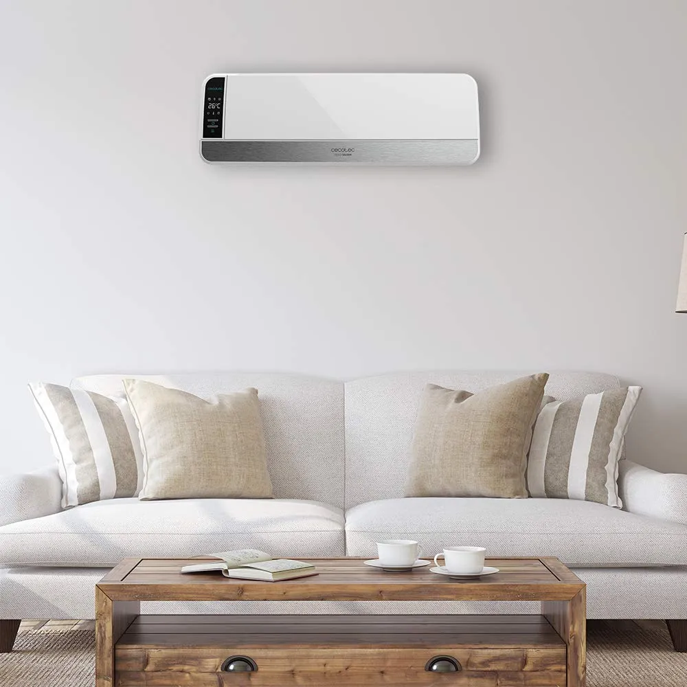 Cecotec ReadyWarm 5250 Swing Box Ceramic Stufa in Ceramica da Parete, 2000 W, Display Digitale, Oscillazione, Telecomando, Timer, 3 Modalità, Protezione Contro il surriscaldamento, IPX2 - immagine 3