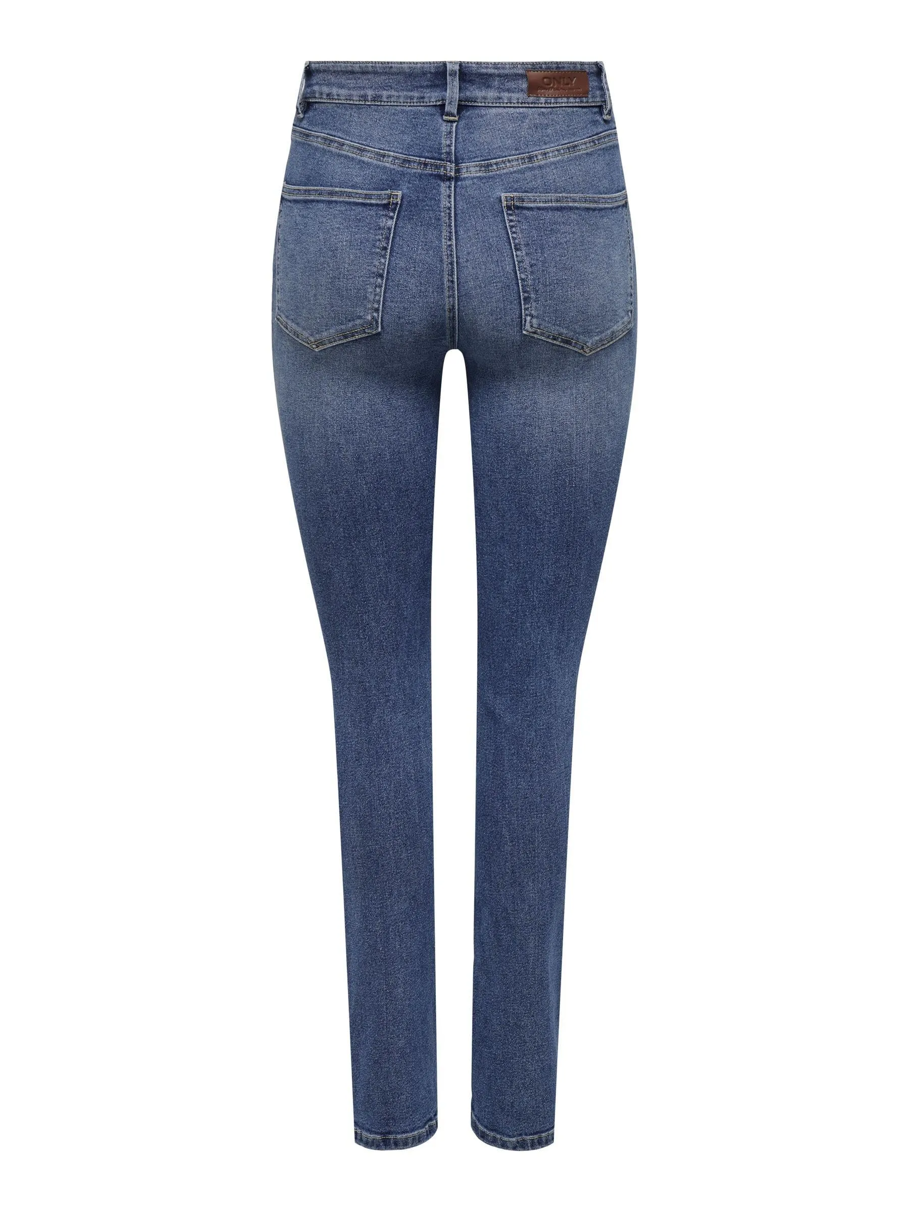 ONLY Onlwillow HW Slim DNM Gua654 Jeans, Denim Blu Scuro, 28W x 32L Donna - immagine 4