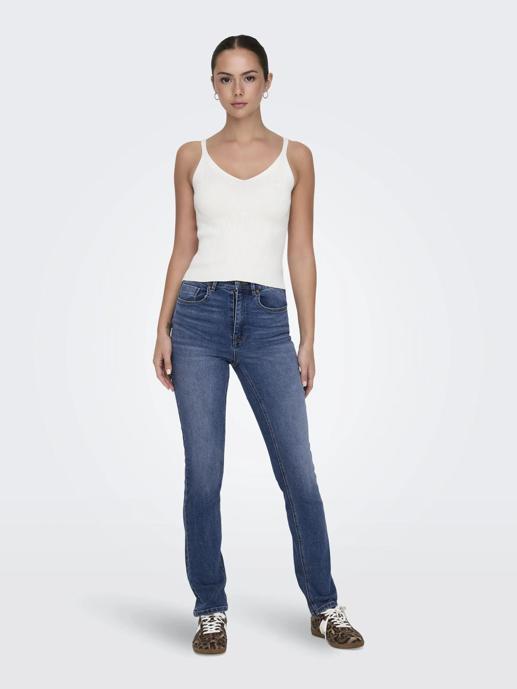 ONLY Onlwillow HW Slim DNM Gua654 Jeans, Denim Blu Scuro, 29W x 30L Donna - immagine 6