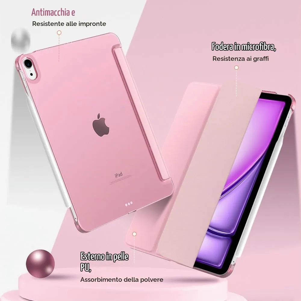 TiMOVO Cover per iPad Air 11" M4/M3/M2, Air 5a/4a Gen 10,9", Fiore Rosa - immagine 4