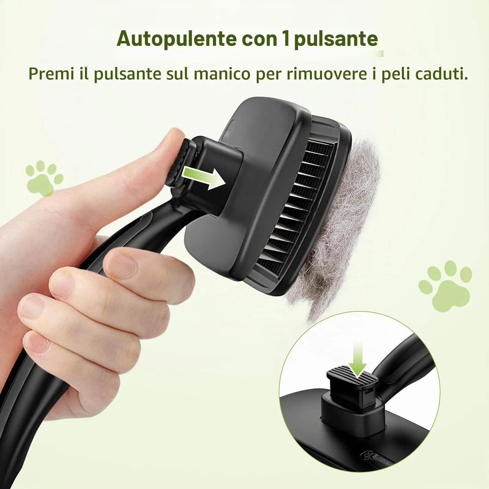 Pecute Spazzola Autopulente per Cani Gatti, Pettine Massaggiante - immagine 2