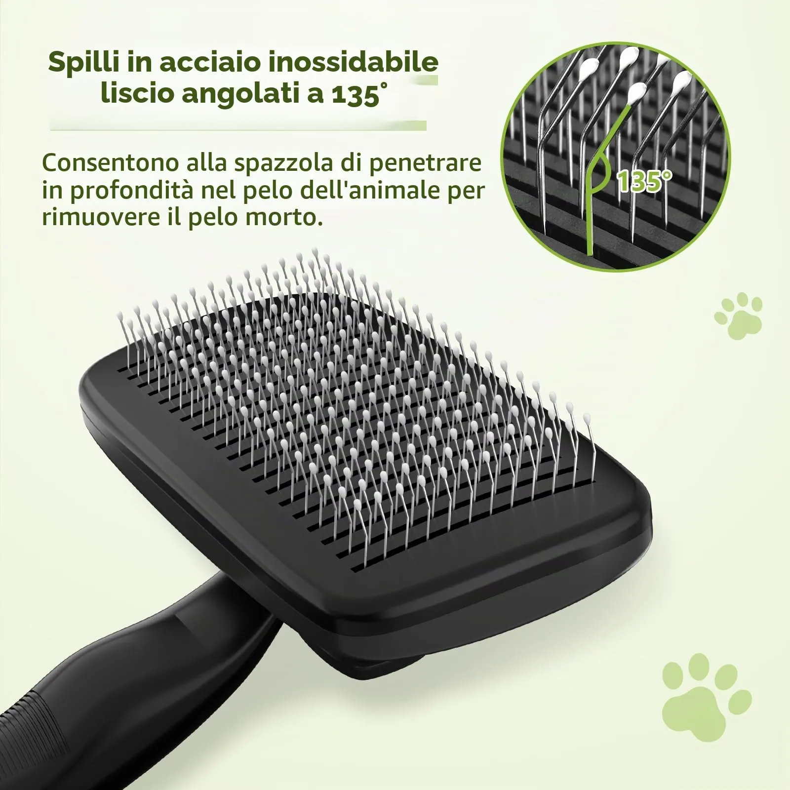Pecute Spazzola Autopulente per Cani Gatti, Pettine Massaggiante - immagine 4