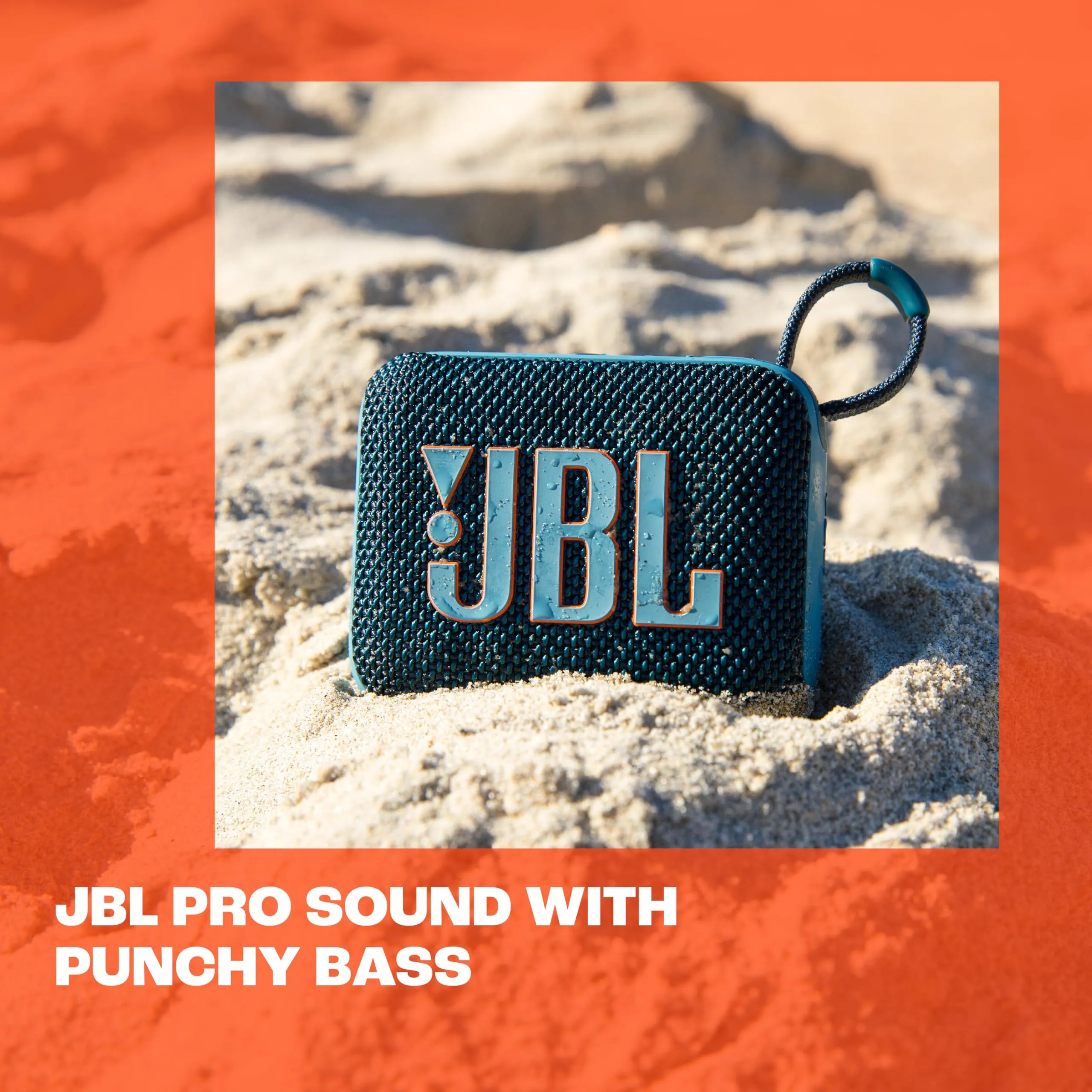 JBL Go 4, Speaker Bluetooth Portatile, Nero - immagine 4