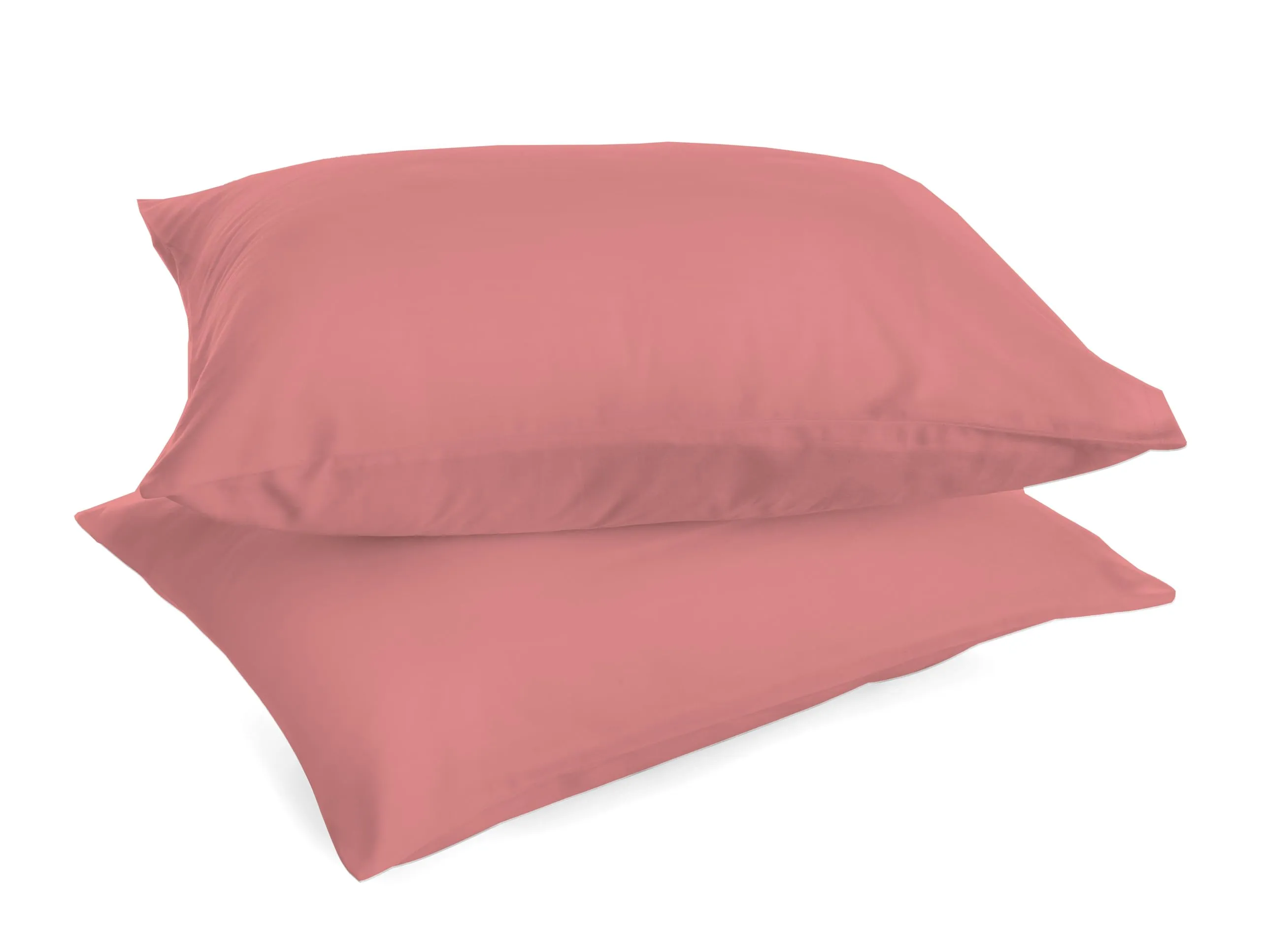 Zer0bed, Coppia Di Federe In Cotone 52x80 CM, Malva, Set Di 2, Tinta Unita, 100% Cotone, Cuscino Letto, Chiusura A Busta - immagine 2