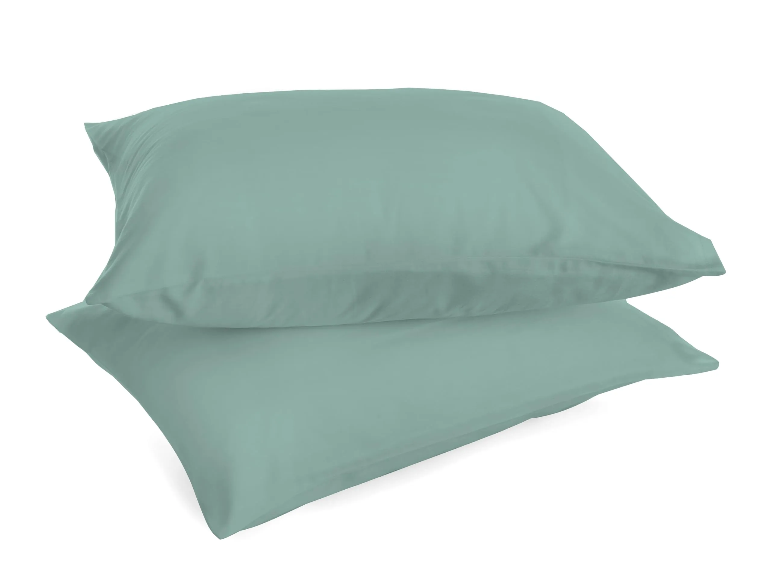 Zer0bed, Coppia Di Federe In Cotone 52x80 CM, Cloud, Set Di 2, Tinta Unita, 100% Cotone, Cuscino Letto, Chiusura A Busta - immagine 2