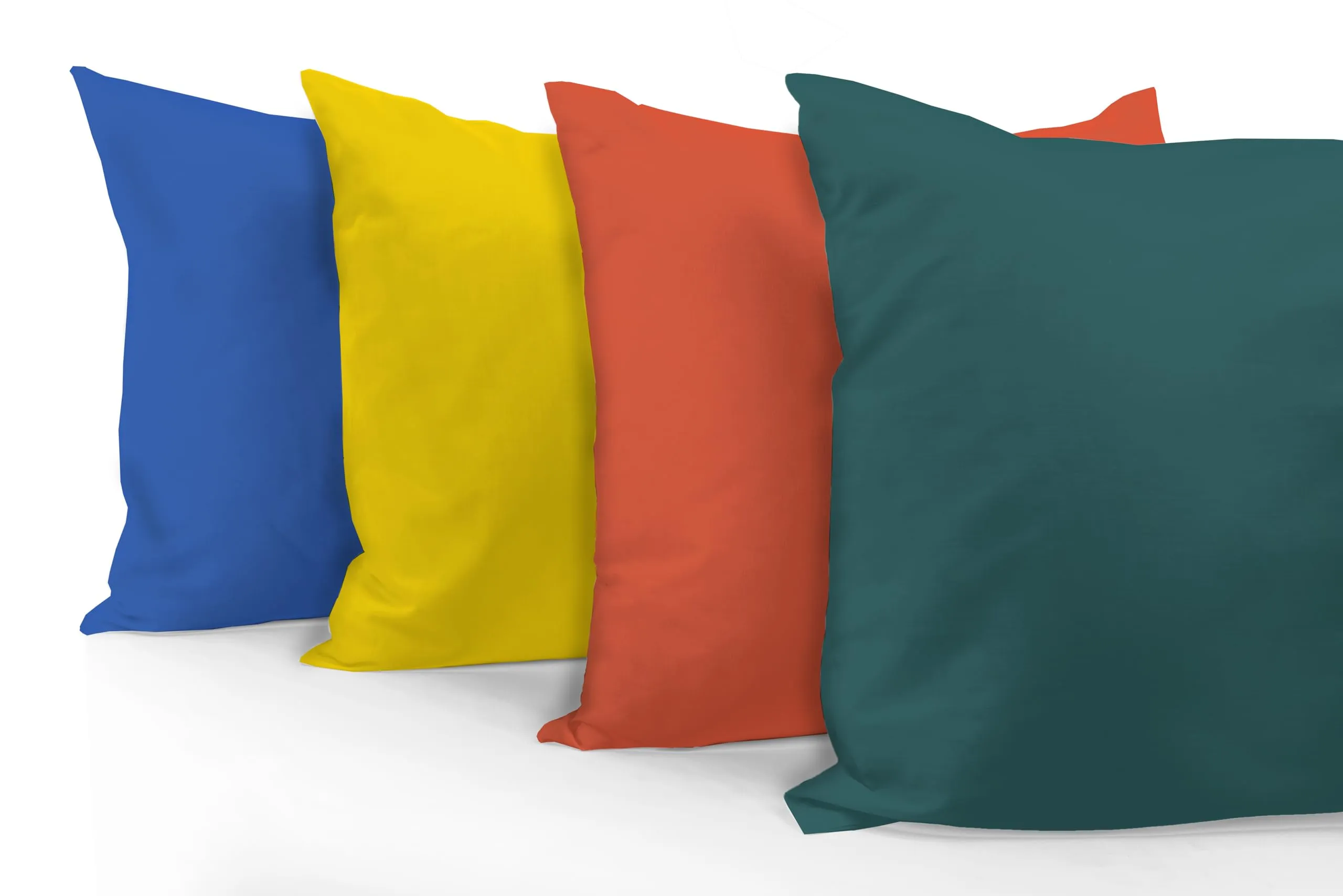Zer0bed, Coppia Di Federe In Cotone 52x80 CM, Cloud, Set Di 2, Tinta Unita, 100% Cotone, Cuscino Letto, Chiusura A Busta - immagine 5