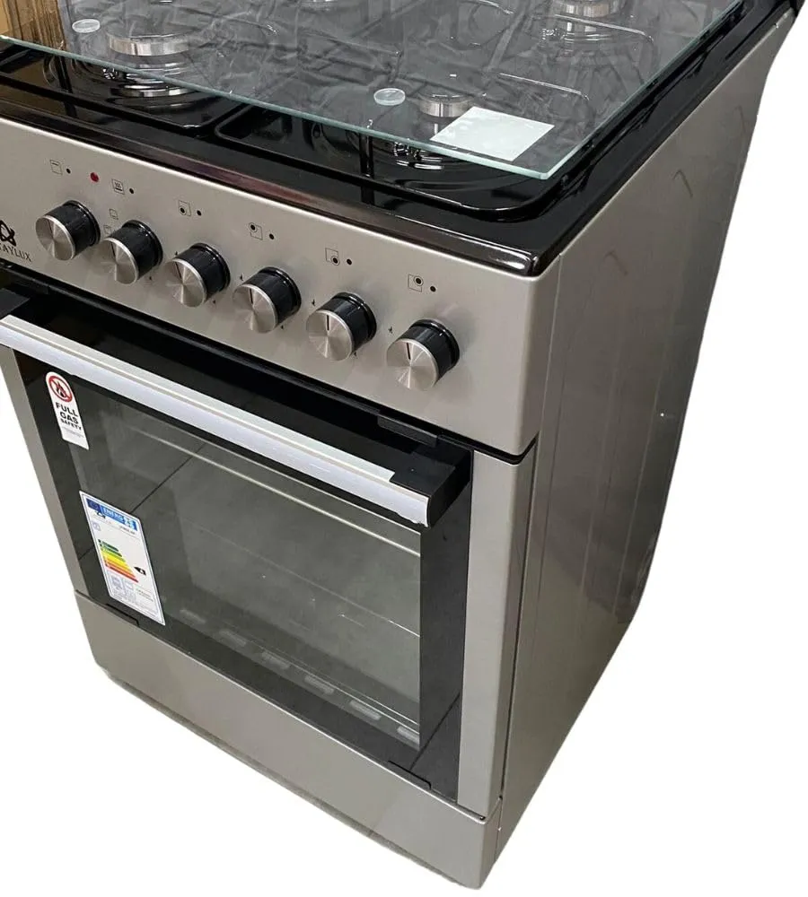 Staylux Cucina a Gas con Forno e Piano Cottura 4 Fuochi 60 x 60 cm Grigio LF66GE-40F - immagine 4