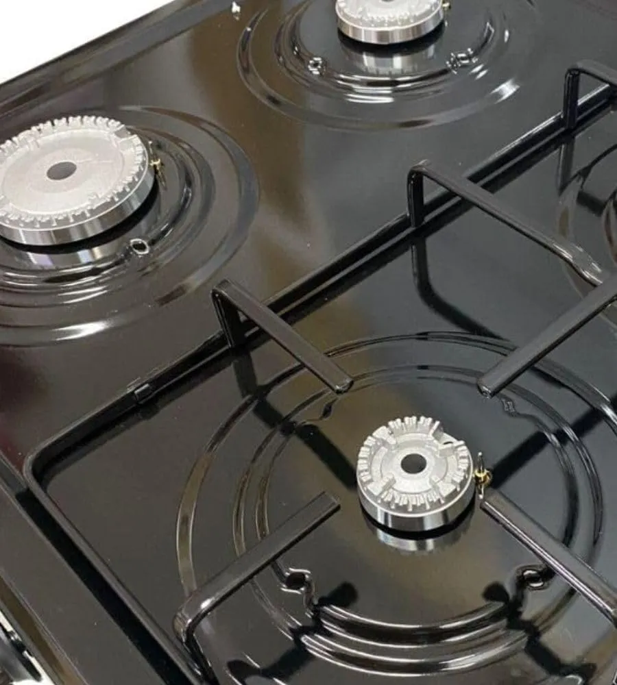 Staylux Cucina a Gas con Forno e Piano Cottura 4 Fuochi 60 x 60 cm Grigio LF66GE-40F - immagine 8