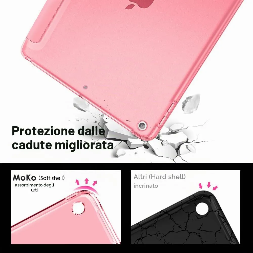MoKo Cover per iPad 9a/8a/7a Gen 10,2" 2021/2020/2019, Conchiglia - immagine 3