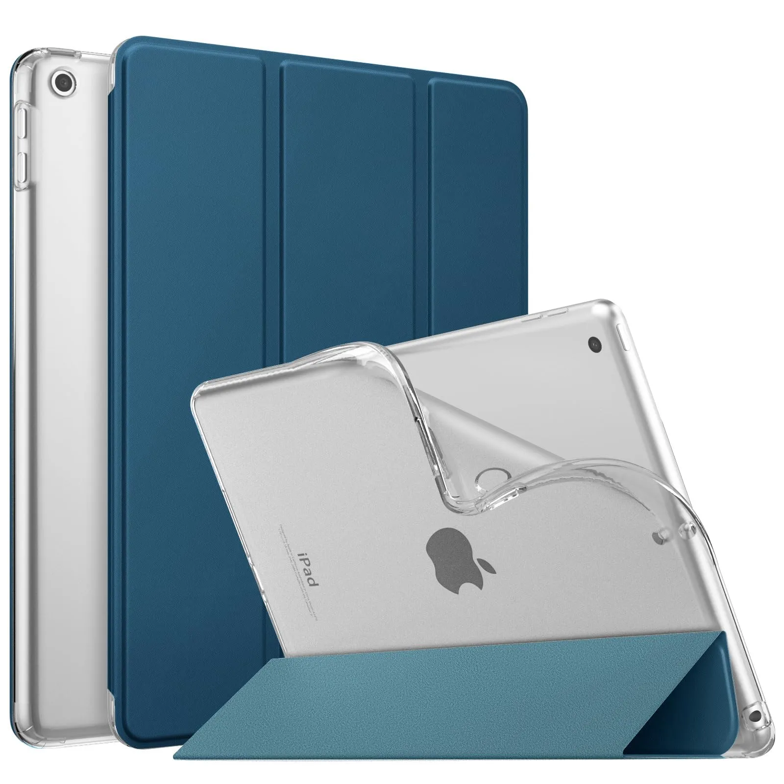 MoKo Cover per iPad 9a/8a/7a Gen 10,2" 2021/2020/2019, Blu Cobalto - immagine 1