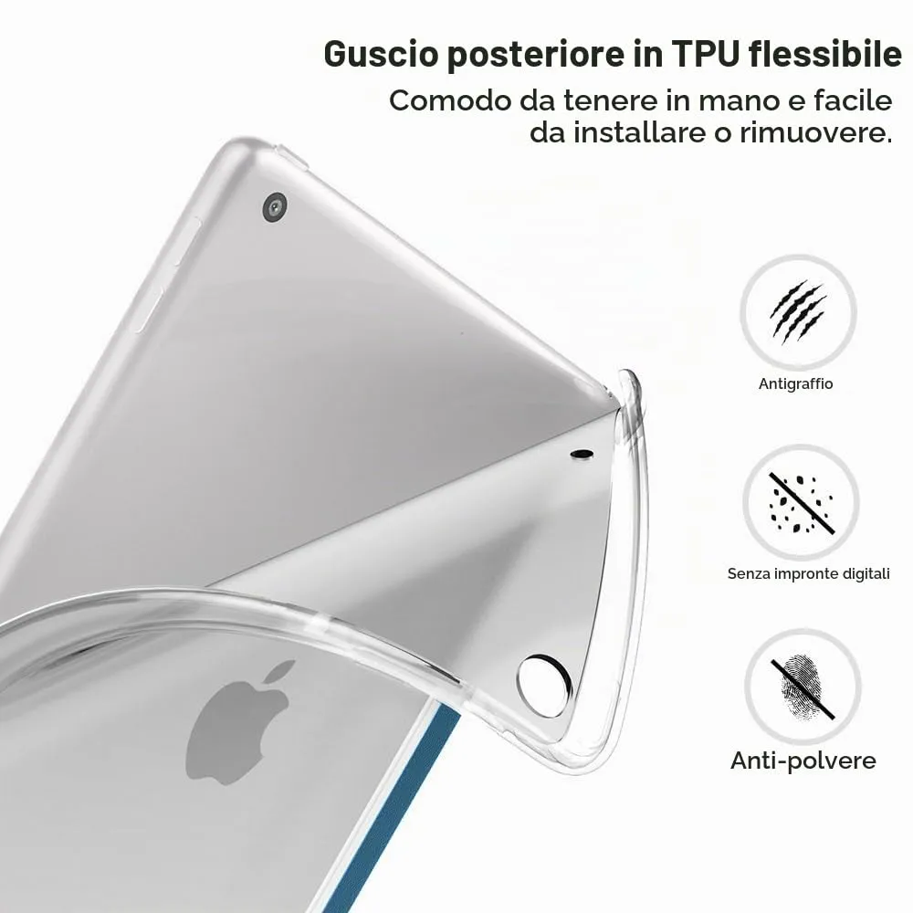 MoKo Cover per iPad 9a/8a/7a Gen 10,2" 2021/2020/2019, Blu Cobalto - immagine 6
