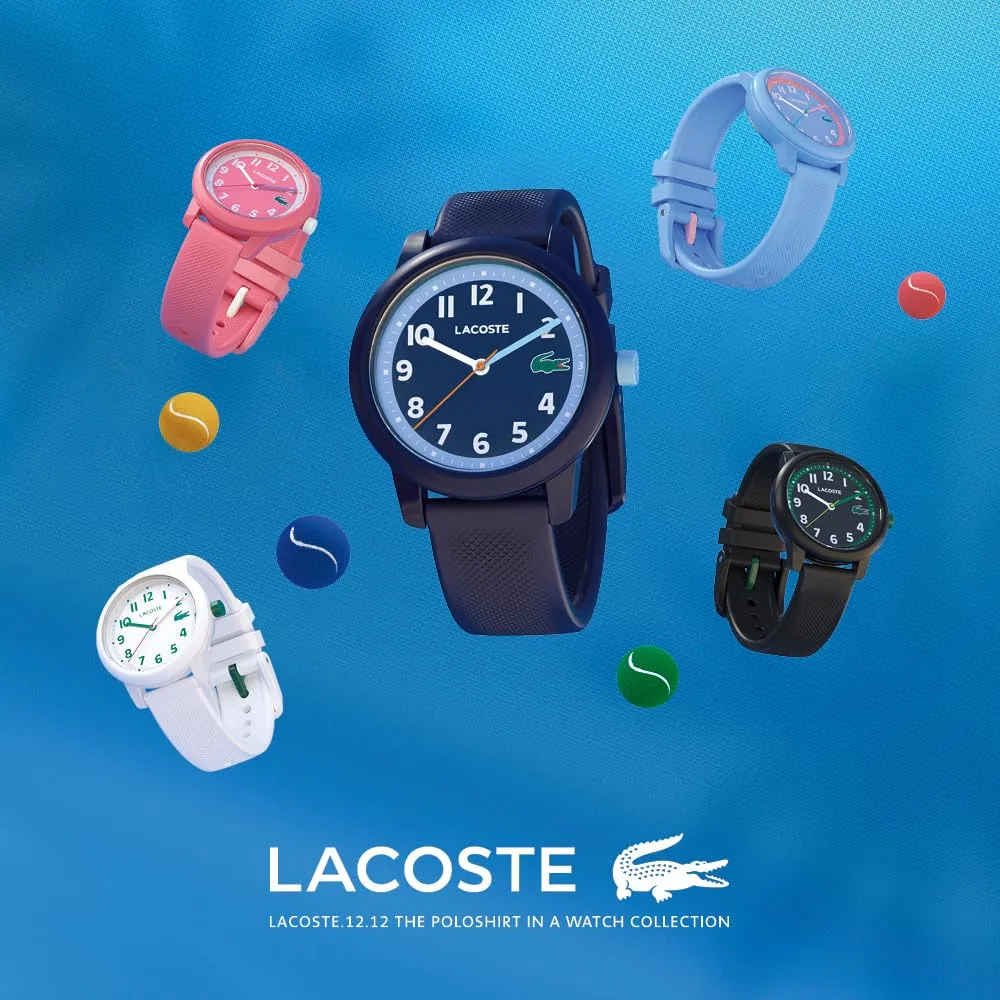 Lacoste 12.12 Kids Orologio Analogico al Quarzo Cinturino in Silicone Blu Navy 2030008 - immagine 3