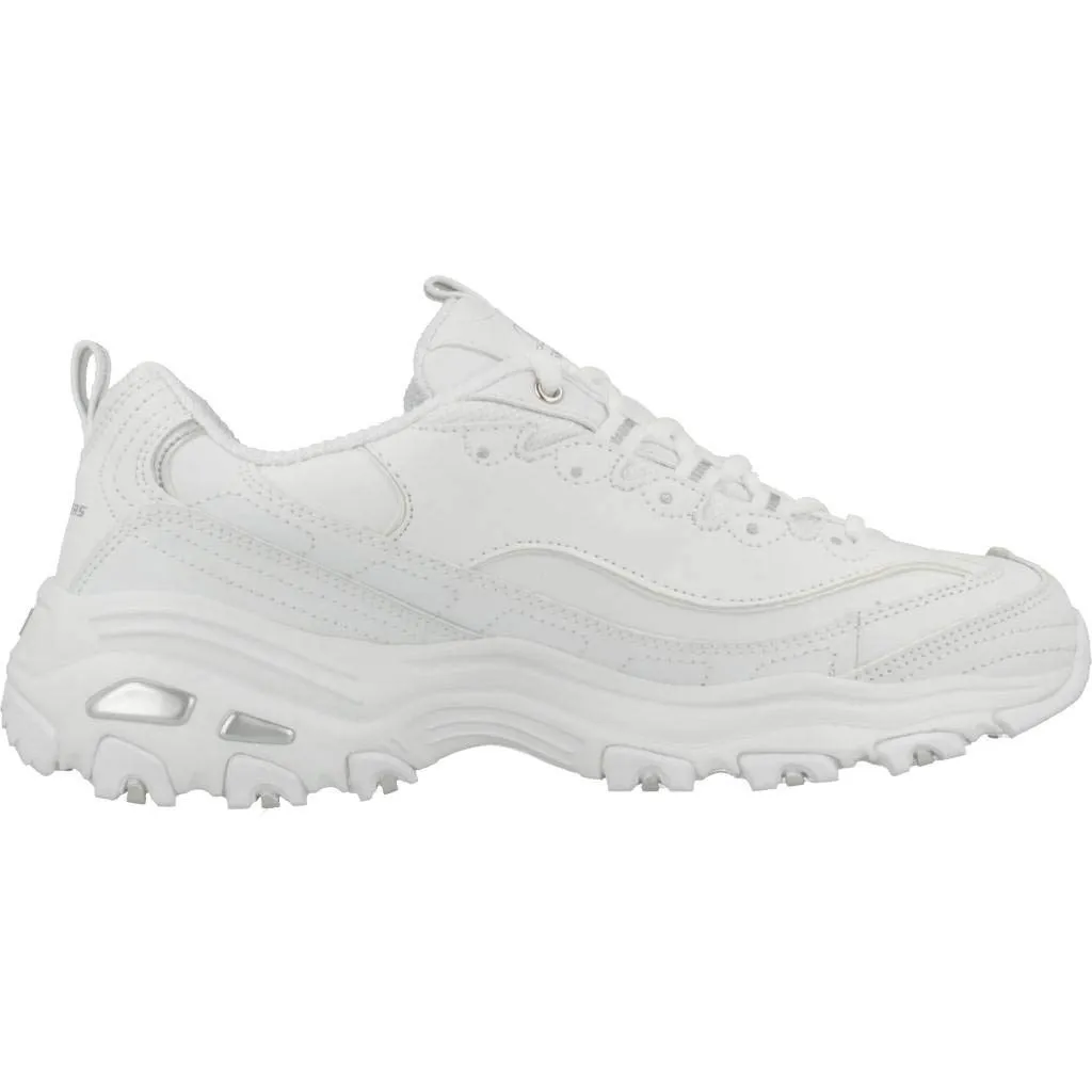 Skechers Sneaker Summits Donna, Bianco Argento, 37.5 EU - immagine 7