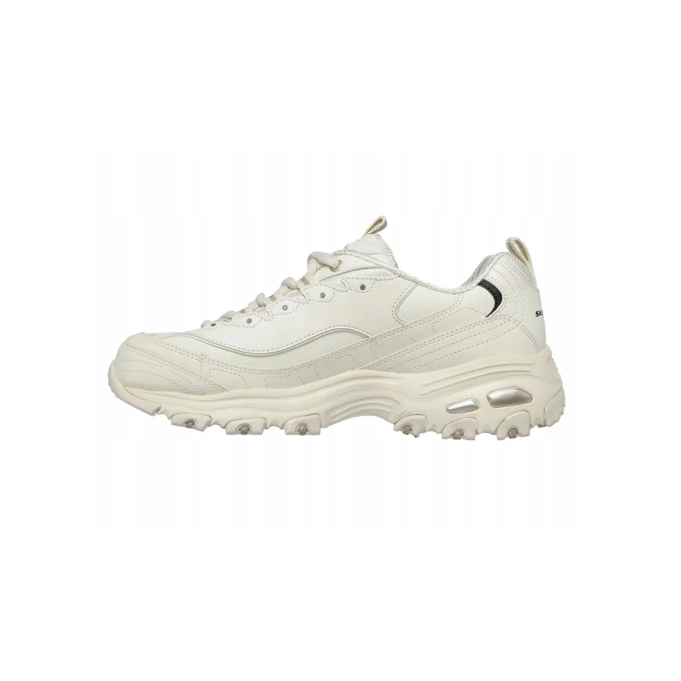 Skechers Scarpe da Ginnastica da Bambina D'Lites-Biggest Fan, Bianco Argento, 38.5 EU - immagine 2