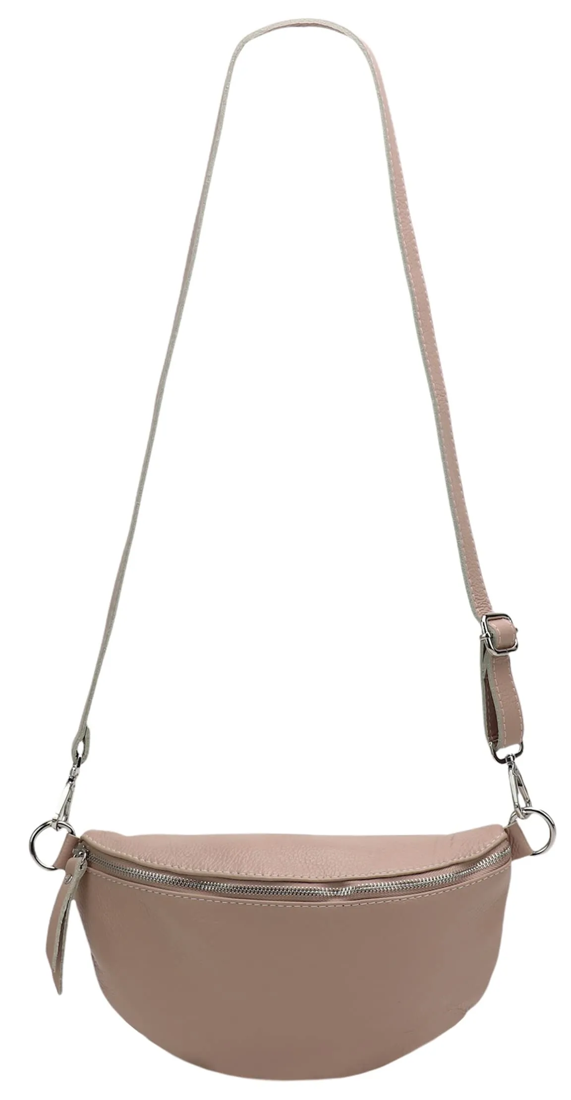 SH Leder Lala G399 Marsupio Unisex in Vera Pelle, Beige, L - immagine 3