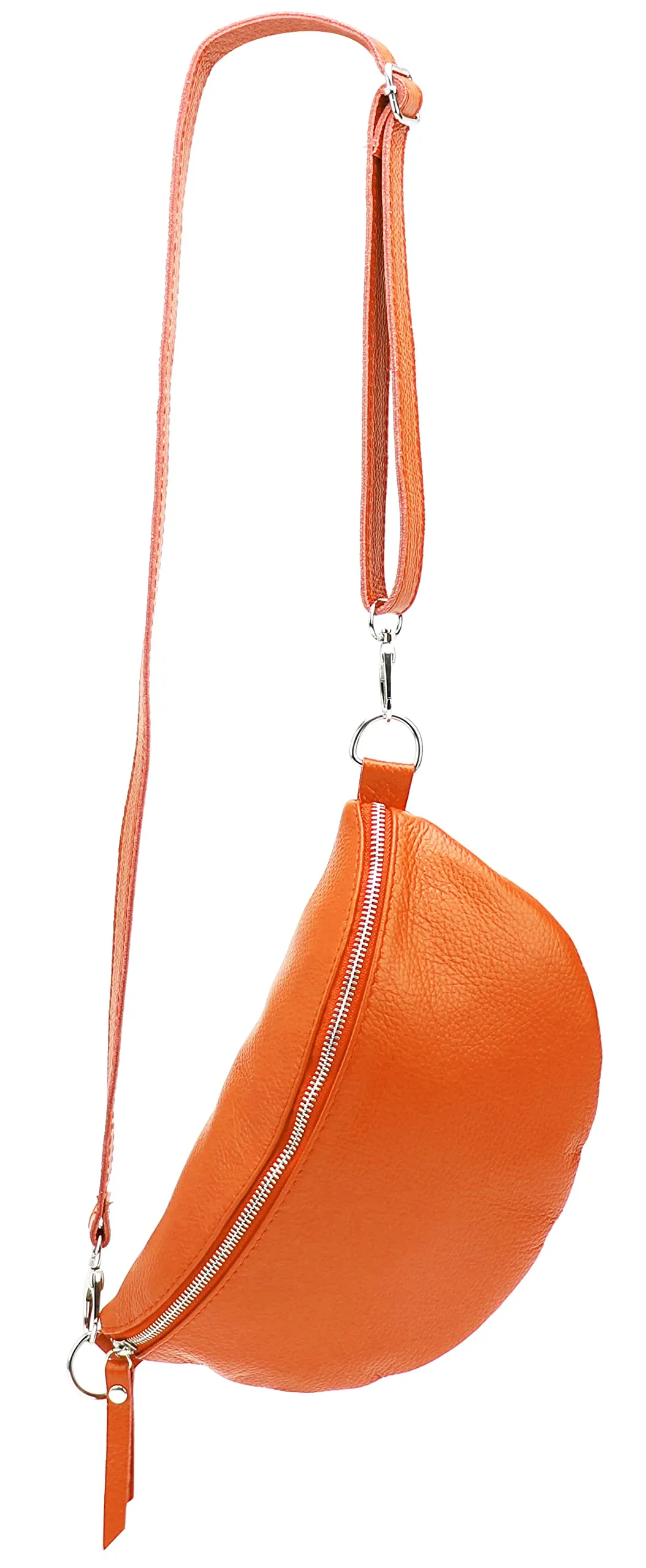 SH Leder Lala G399 Marsupio in vera pelle, 30 x 18 cm, Arancione, L - immagine 1