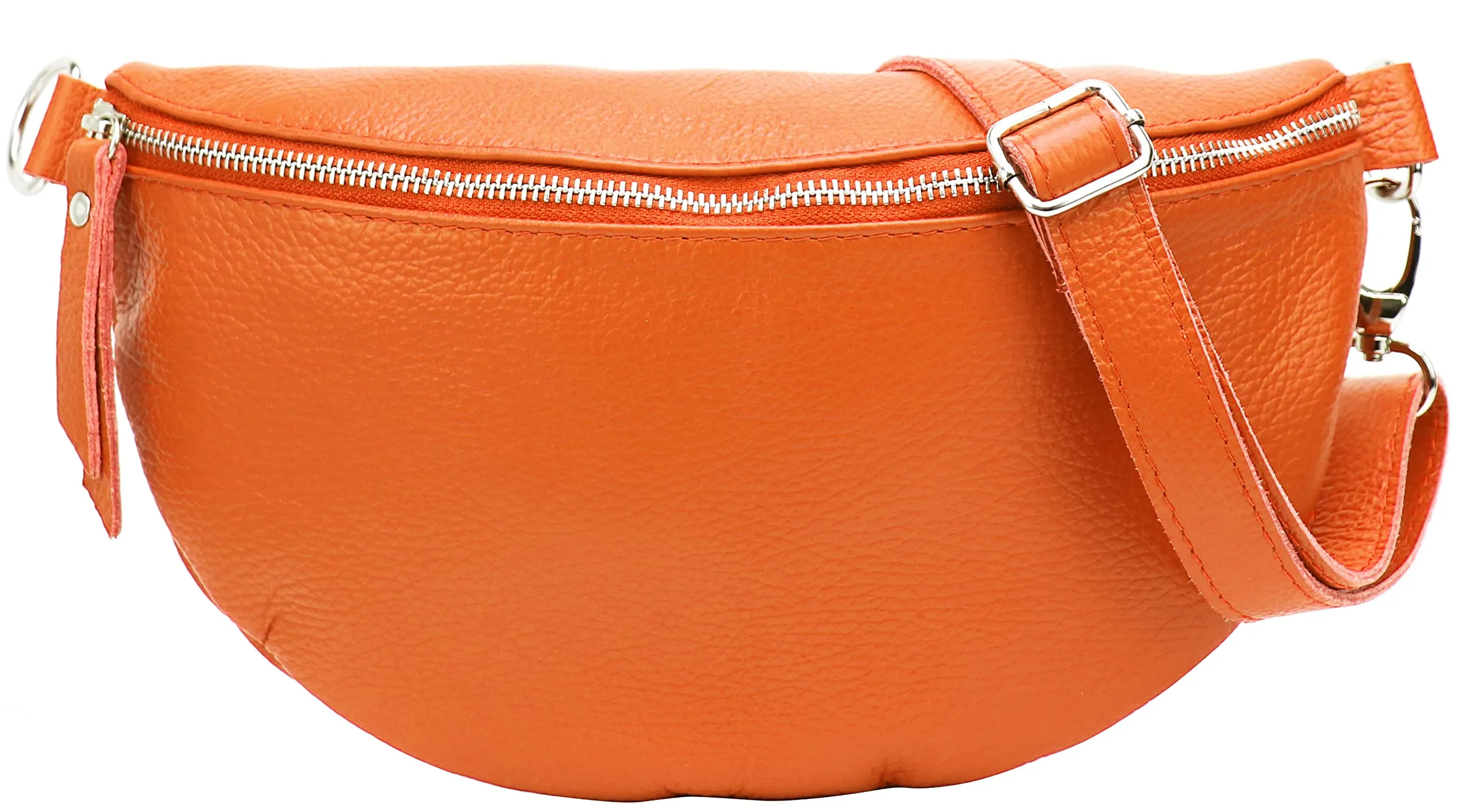 SH Leder Lala G399 Marsupio in vera pelle, 30 x 18 cm, Arancione, L - immagine 2