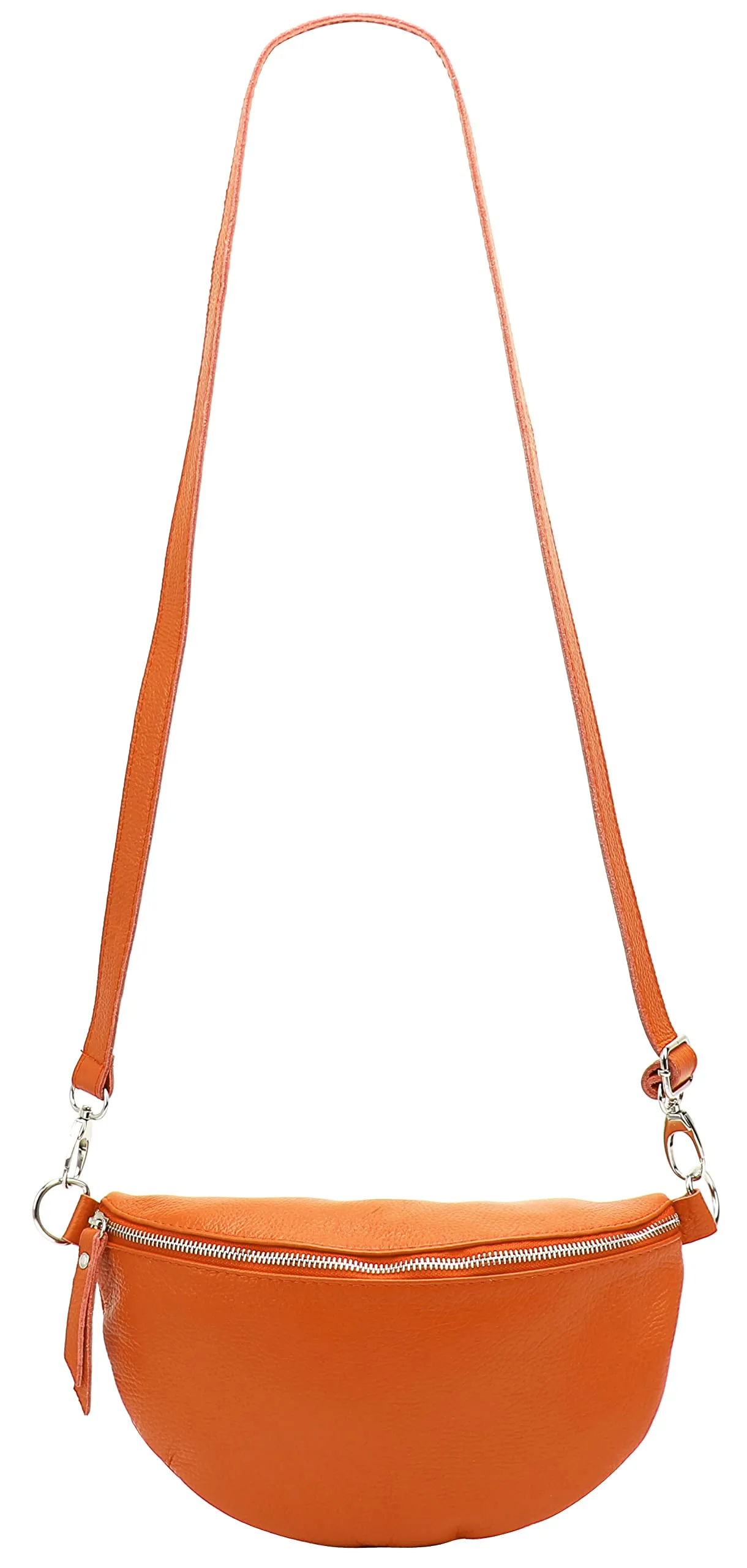 SH Leder Lala G399 Marsupio in vera pelle, 30 x 18 cm, Arancione, L - immagine 3