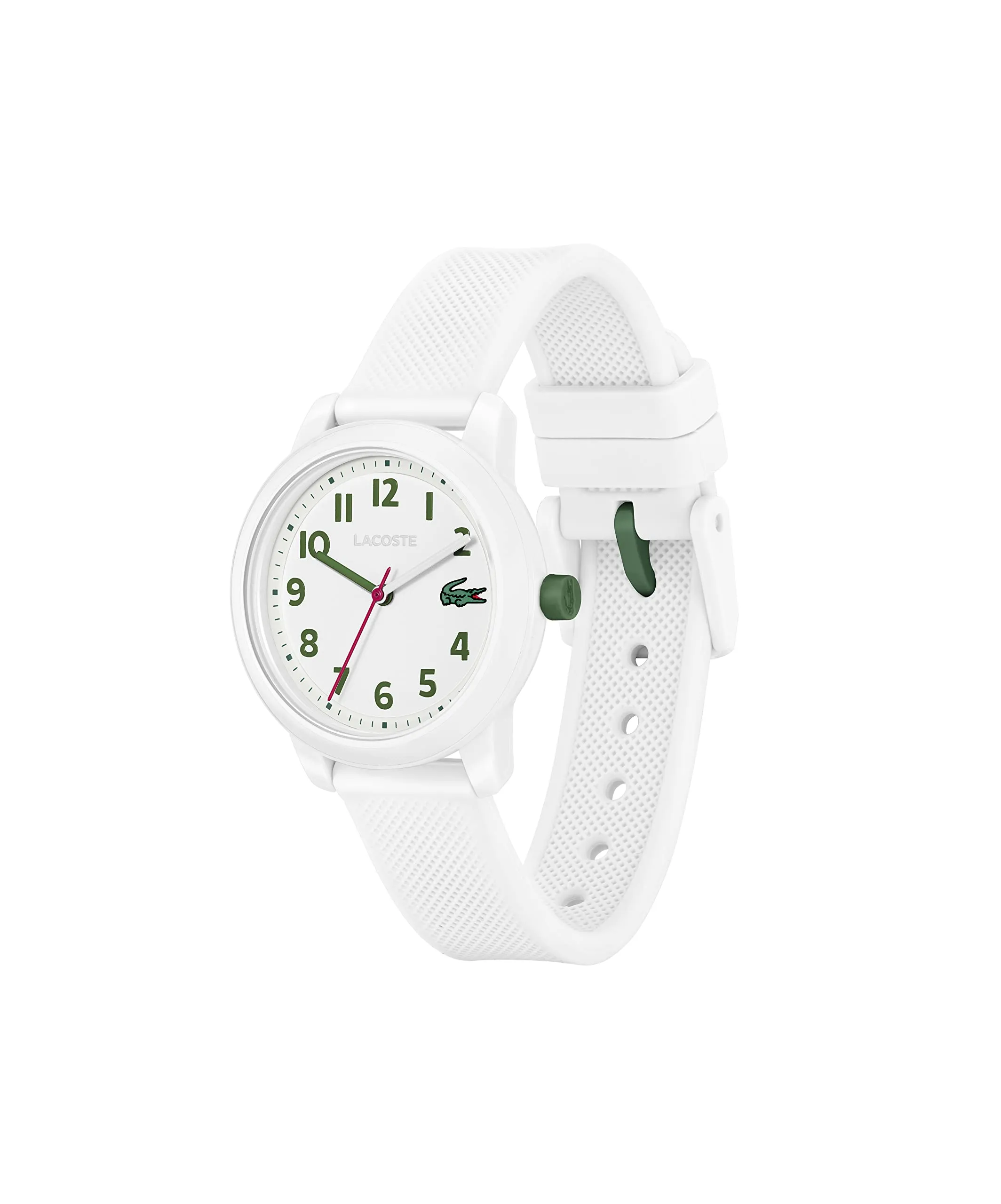 Lacoste 12.12 Kids Analog Quartz Watch - White Silicone Strap - 2030039 - immagine 2