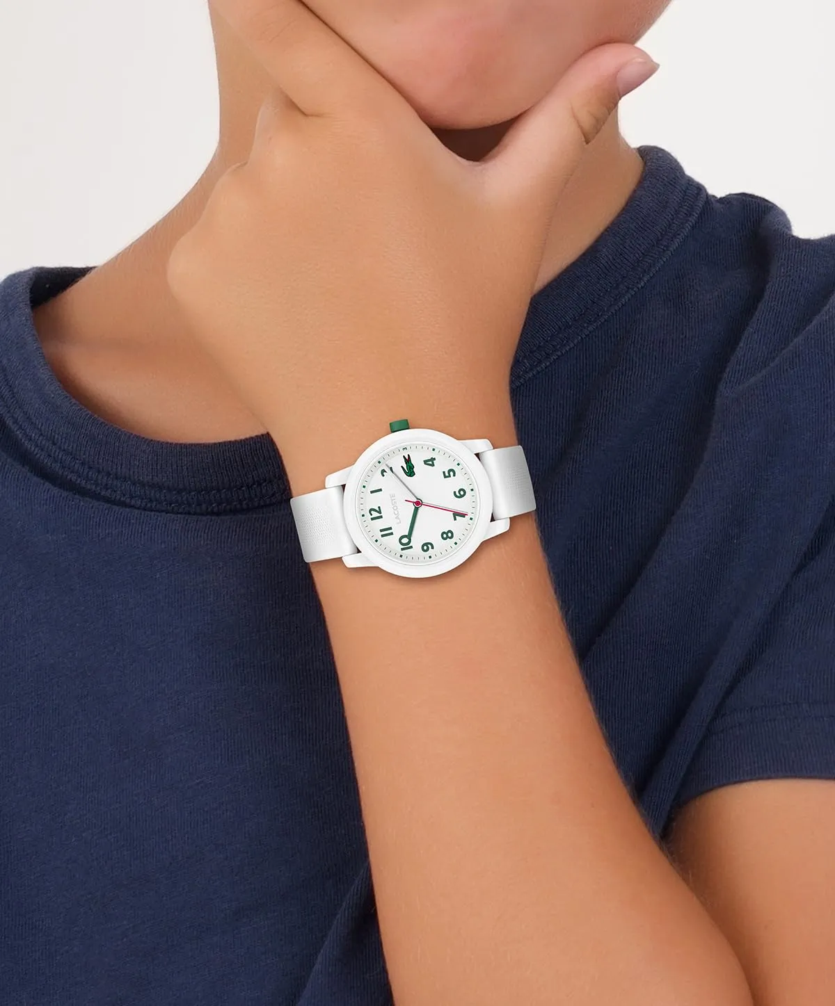 Lacoste 12.12 Kids Analog Quartz Watch - White Silicone Strap - 2030039 - immagine 4